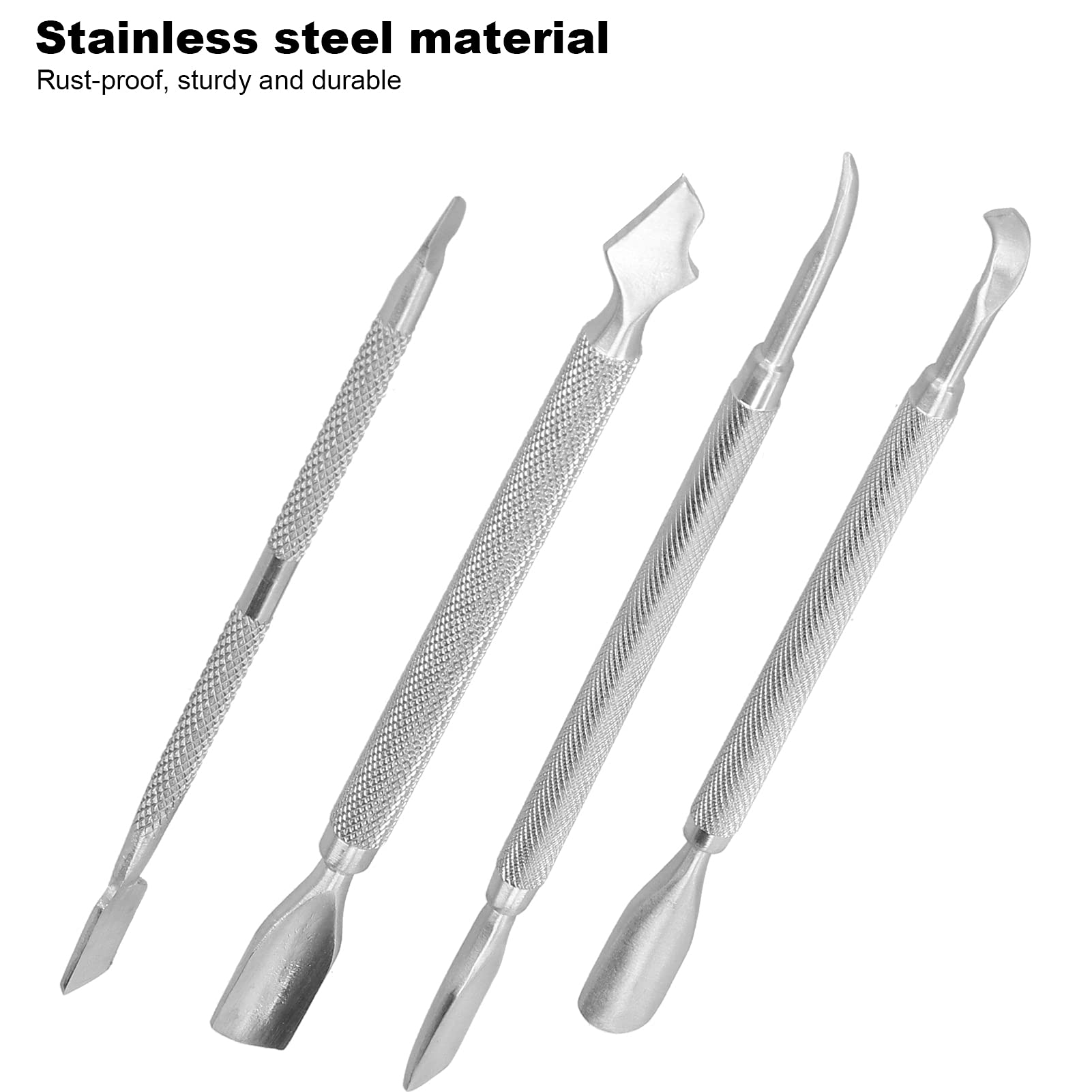 Professional Nail Pusher & Cuticle Pusher - Compact Size for Manicures, Pedicures & Nail Care - Perfect for Home, Salon & Travel Use