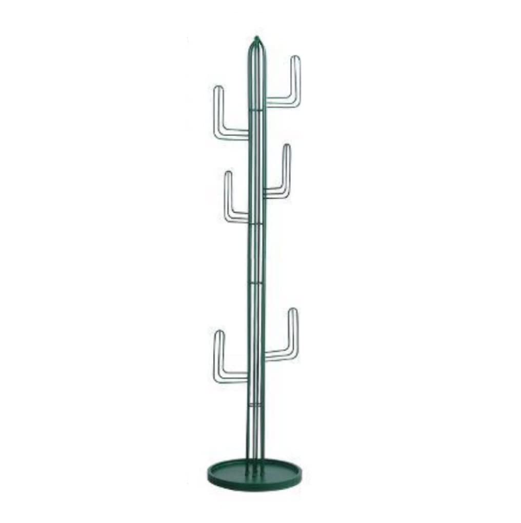 Cactus Shaped Coat Rack with 6 Hooks - Hall Tree Stand for Entryway, Hanging Coats, Hats, Scarves, Bags & Umbrellas - Sturdy Clothes Rack for Home, Office & Dorm Organization