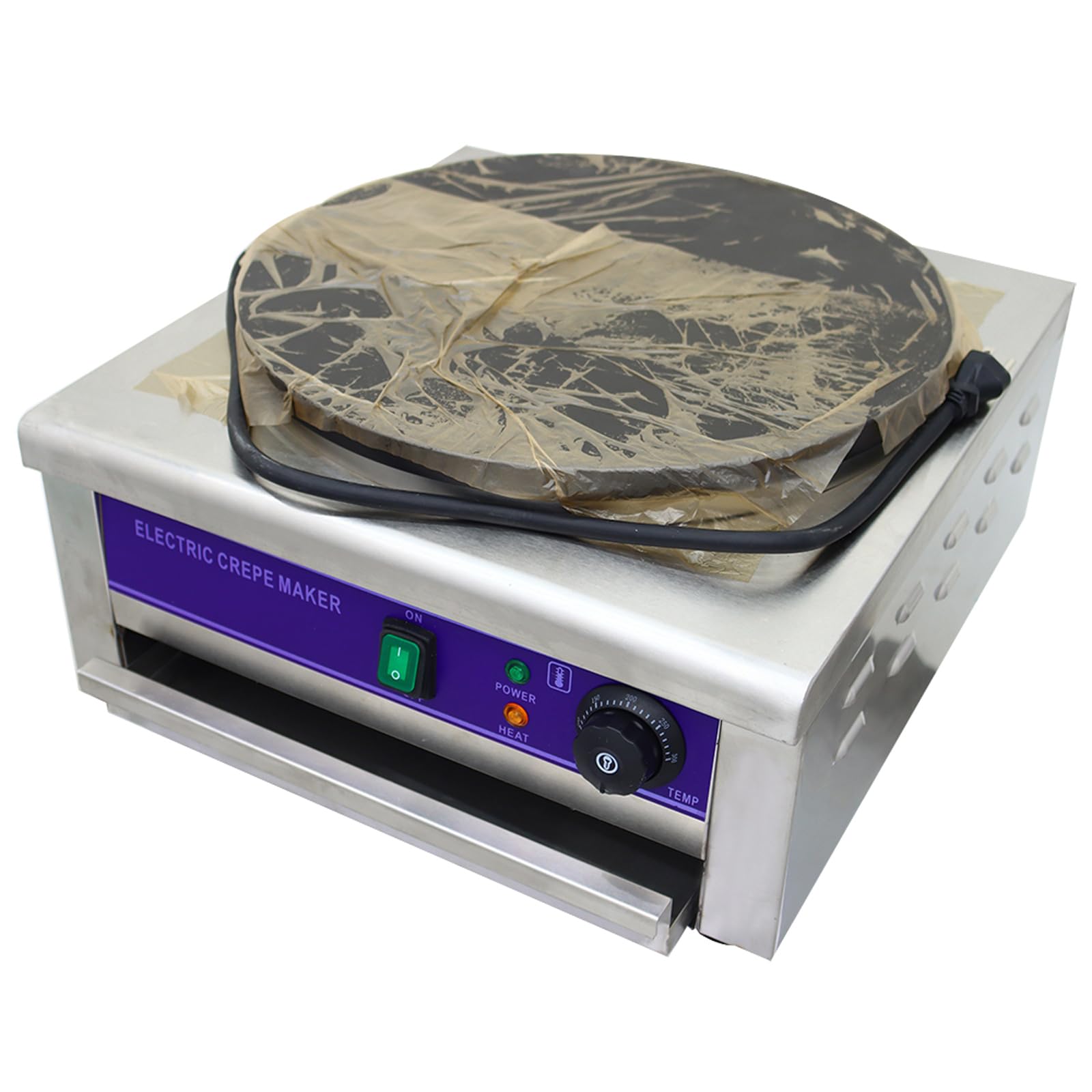Commercial 2000W Electric Crepe Maker - 15.7