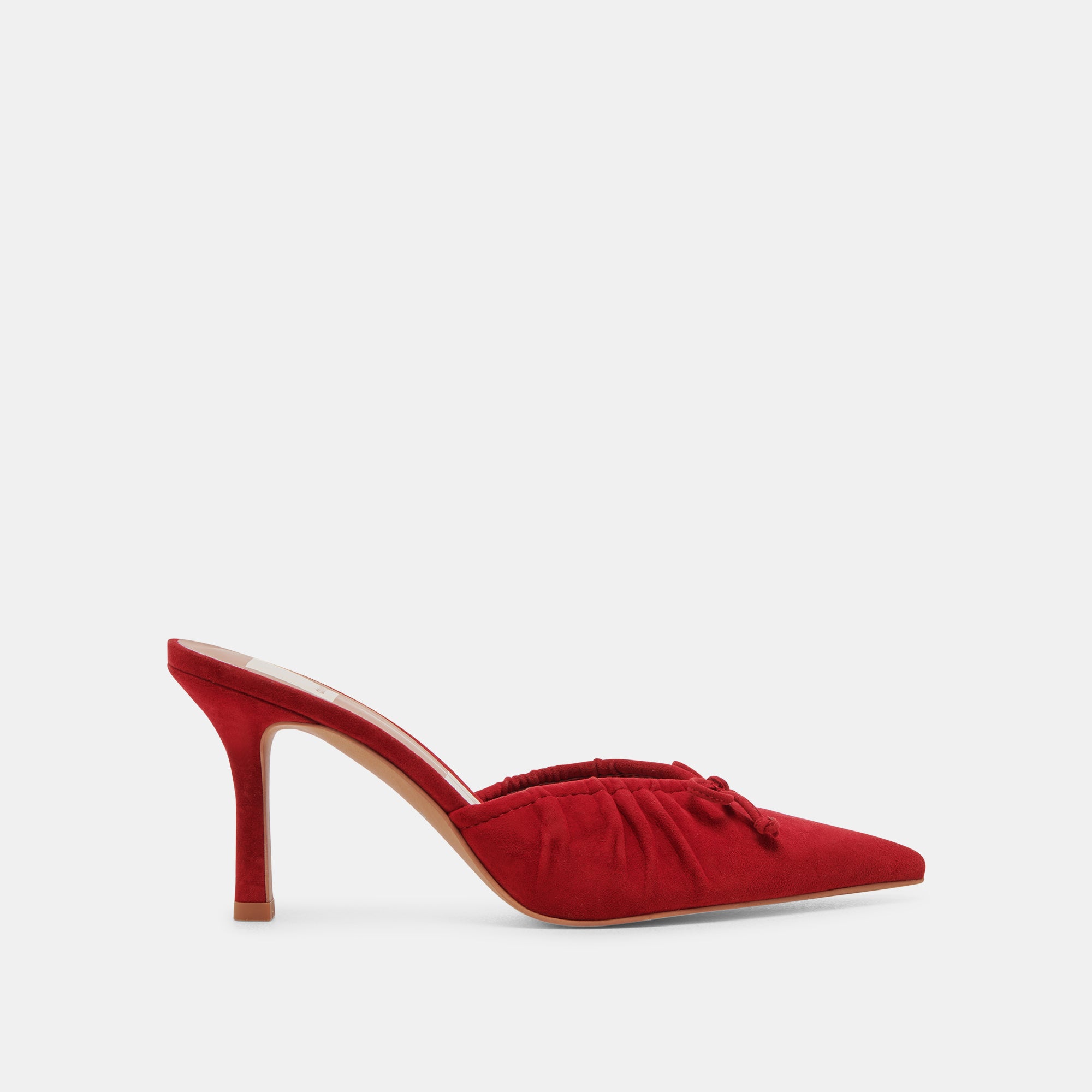 KAIRI Women's High Heels - Crimson Suede Pumps for Party, Wedding & Evening Wear - Stylish Dress Shoes for Women