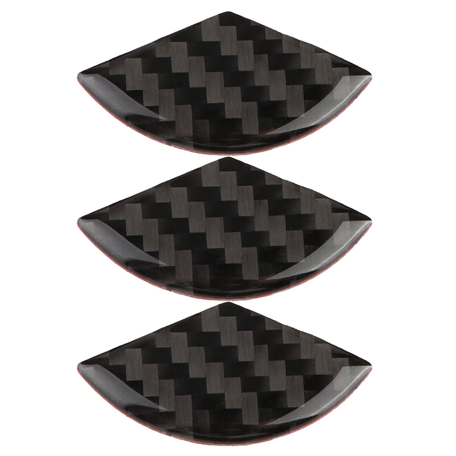 Carbon Fiber Steering Wheel Stickers (3pcs) - Premium Car Interior Decals for Mercedes C Class W204 2005-2012 - Enhance Your Vehicle's Style for Daily Driving & Car Shows