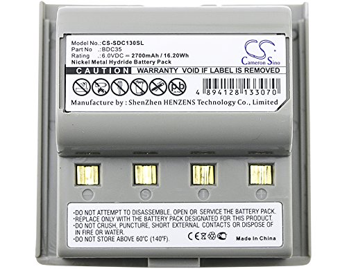 Replacement Battery 2700mAh 6.0V for Sokkia Total Station Models SET 22B/230R/2110/130R/22D/2100/030R/230RM - Compatible with BD-C35A/BDC35/BDC35A/BD-C35 - Perfect for Surveying Equipment & Construction Site Use