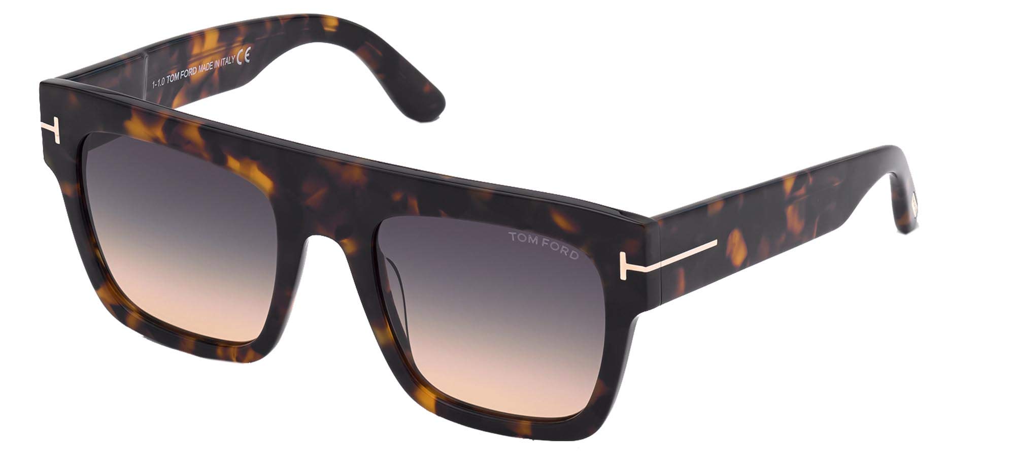 Tom Ford RENEE FT 0847 Women's Sunglasses - Dark Havana/Smoke Shaded 52/21/140 - UV Protection, Luxury Fashion Shades for Women, Perfect for Beach, Driving & Outdoor Activities