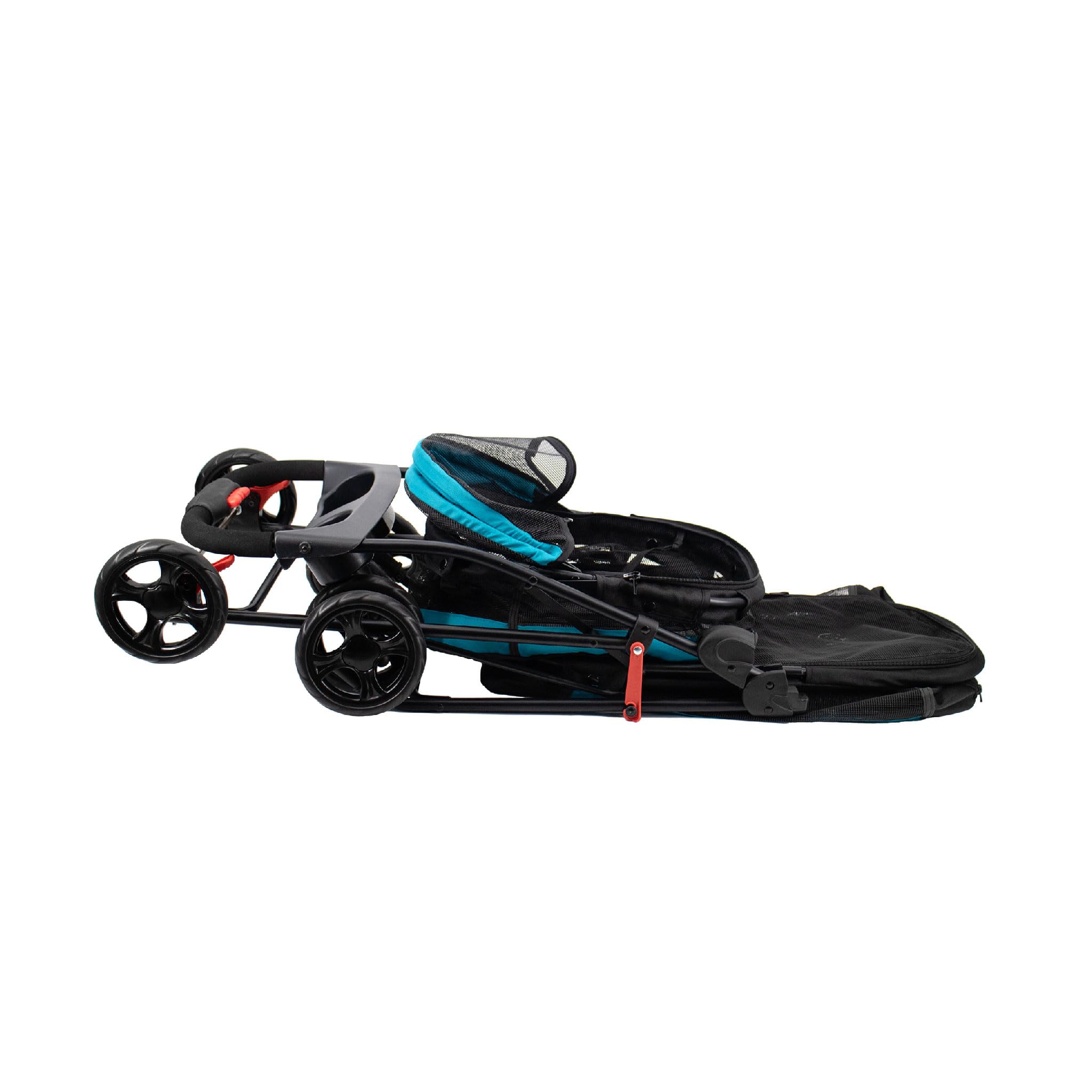 PETIQUE Double Decker Pet Stroller - 11.53lb Teal for Small Dogs & Cats