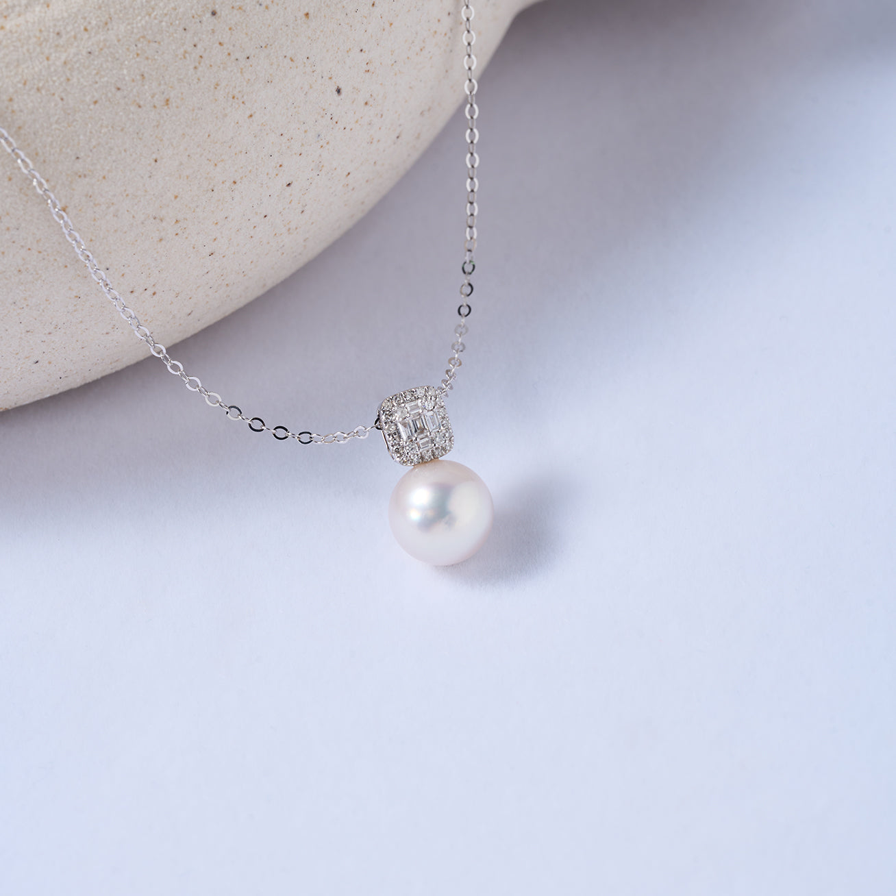 18K Solid Gold Hanadama Akoya Pearl Necklace - AAA Quality Japanese Pearls for Women, Elegant Bridal Jewelry Gift (KN00264) | Perfect for Weddings, Anniversaries & Special Occasions
