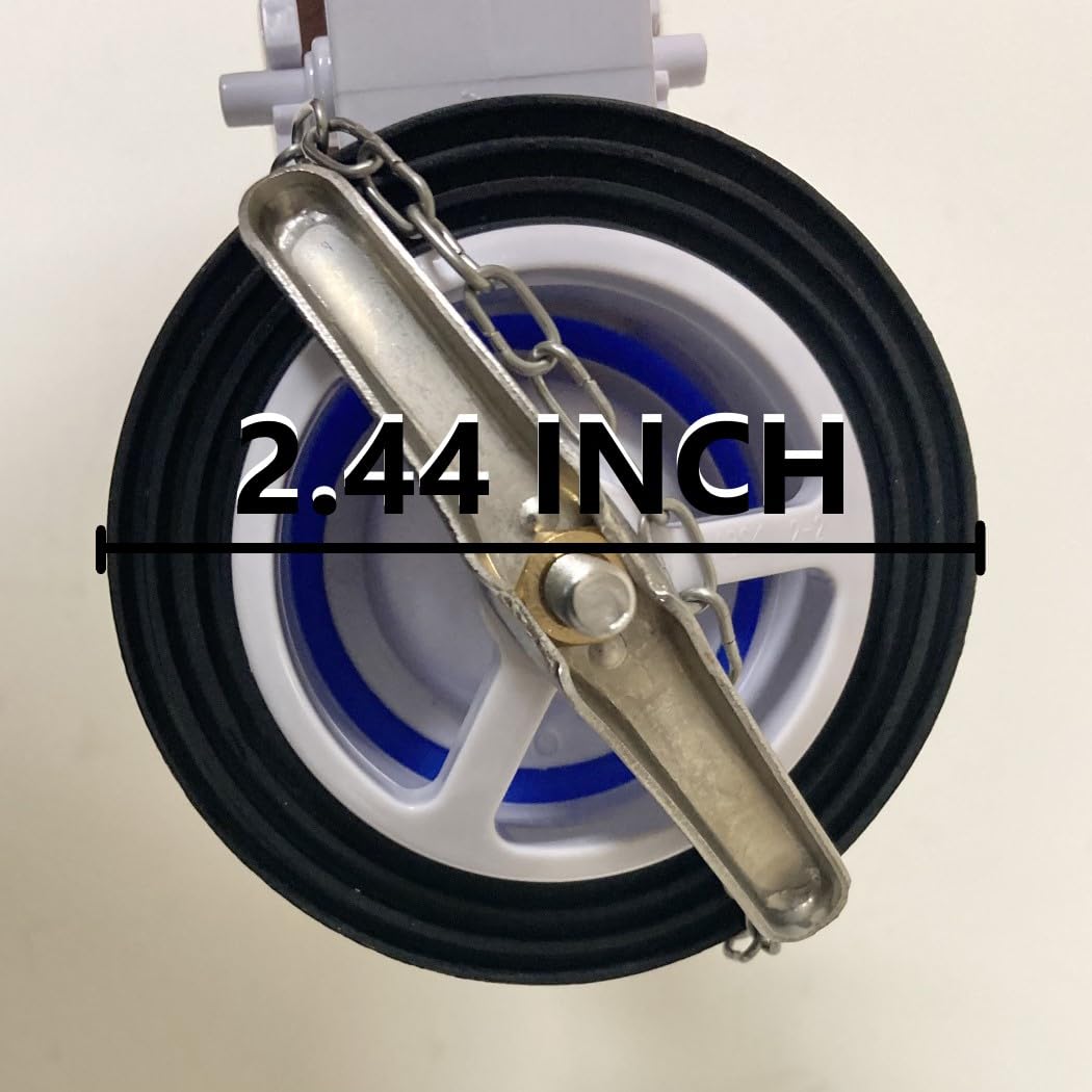 2.5 Inch Flush Valve Replacement Kit for One Piece Toilets - Universal Fit Toilet Tank Repair Part - Easy Installation for Bathroom & Home Improvement Projects