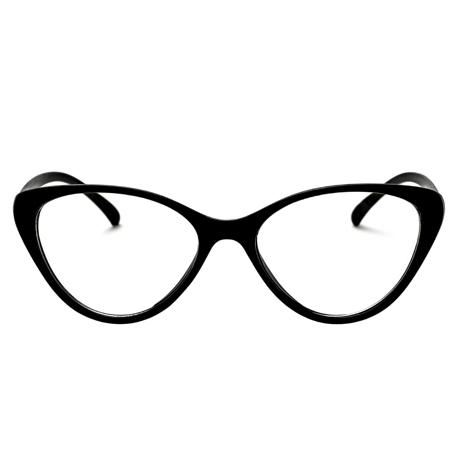 Blue Light Blocking Reading Glasses - Cat Eye Retro Frames for Women, Lightweight Computer Glasses with UV Protection (Perfect for Office Work, Screen Time & Digital Eye Strain Relief)