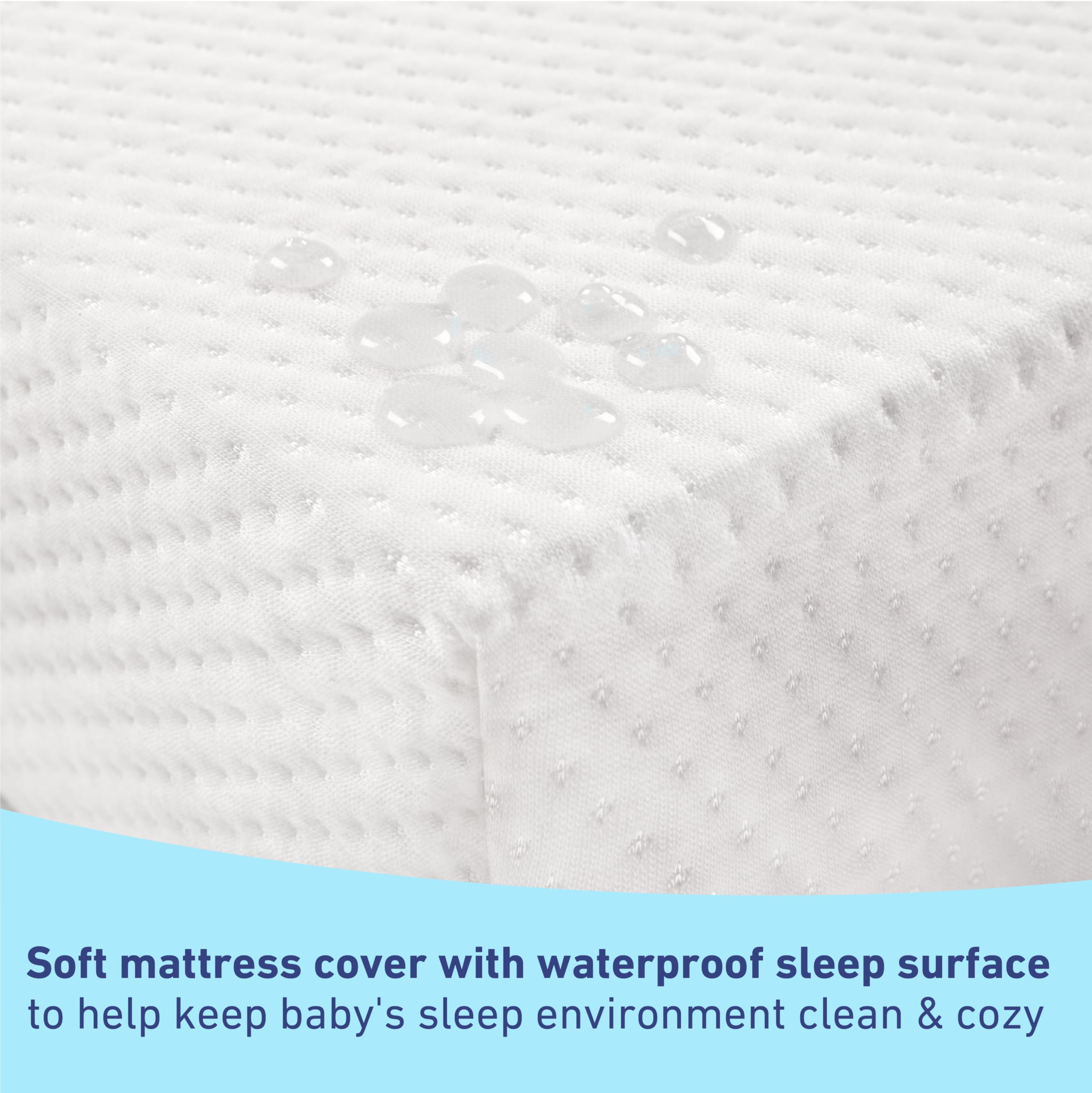 Graco Premium Crib Mattress & Waterproof Protector Set (2-Pack) - GREENGUARD Gold Certified Baby Crib Mattress & Toddler Mattress with Waterproof Cover - Fits Standard Cribs - Perfect for Nursery, Daycare & Travel Use