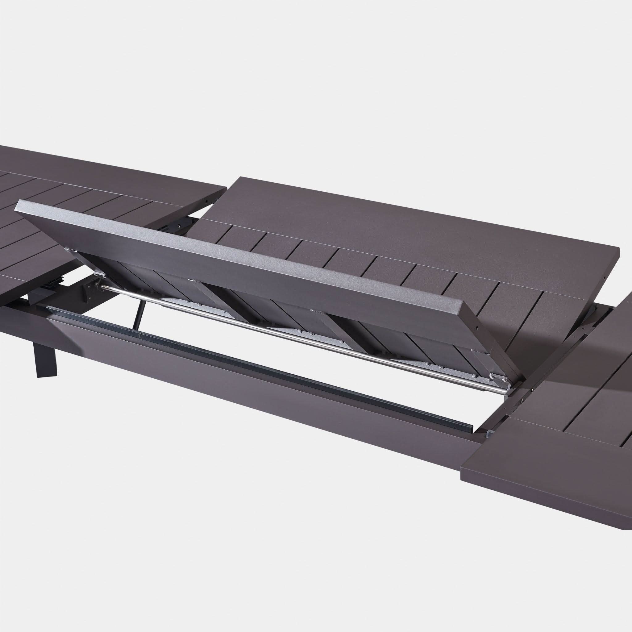 Byron Aluminum Extendable Dining Table - Modern & Durable for Indoor/Outdoor Use | Perfect for Patio, Garden, or Small Space Dining
