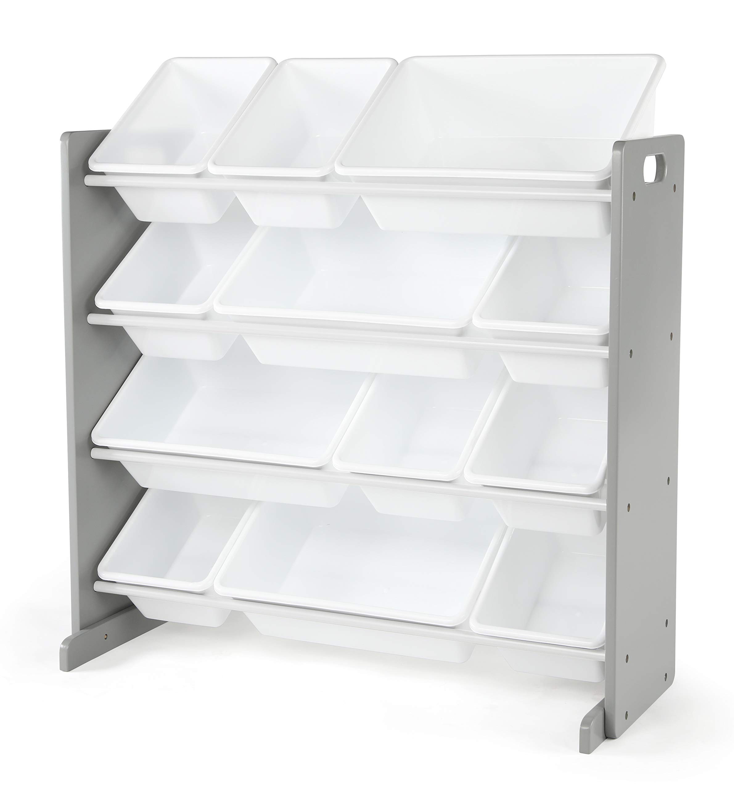 Humble Crew Kids Toy Organizer with Book Rack and Storage Bins - Multifunctional Nursery Storage Solution for Toys, Books & Clothes - Perfect for Playroom, Bedroom & Daycare Organization