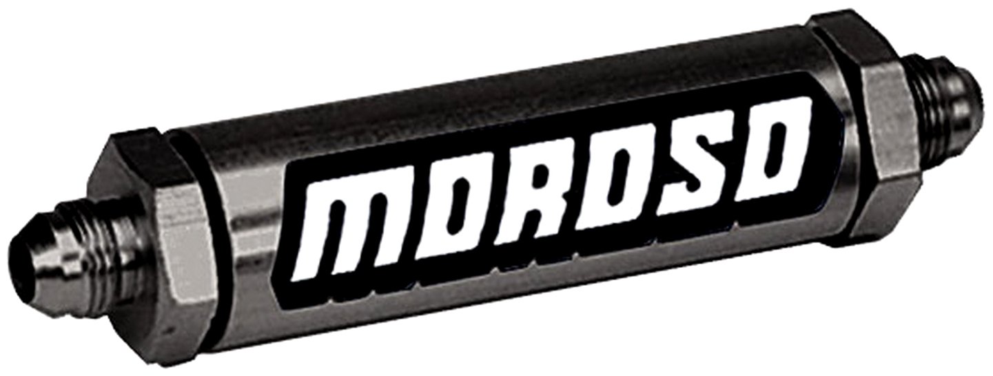 Moroso 23860 High Performance Inline Oil Filter with -12AN Fitting for Racing, Hot Rods & Performance Engines