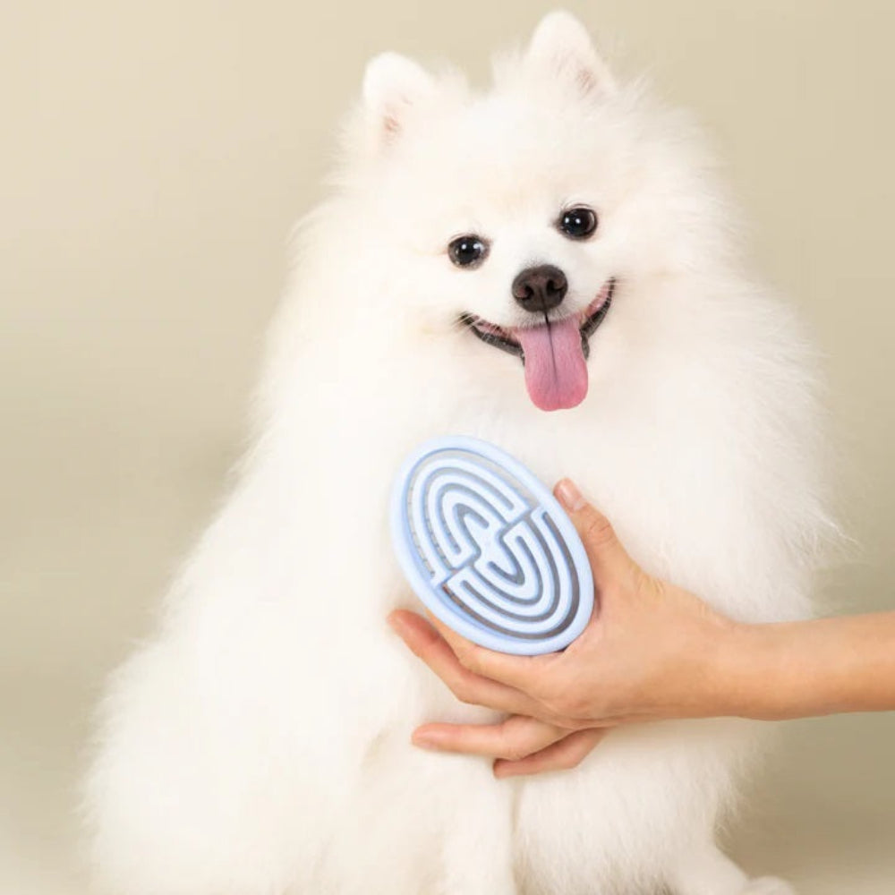 Premium Pet Grooming Brush for Dogs & Cats - Gentle Deshedding & Massaging Tool for Daily Coat Care at Home