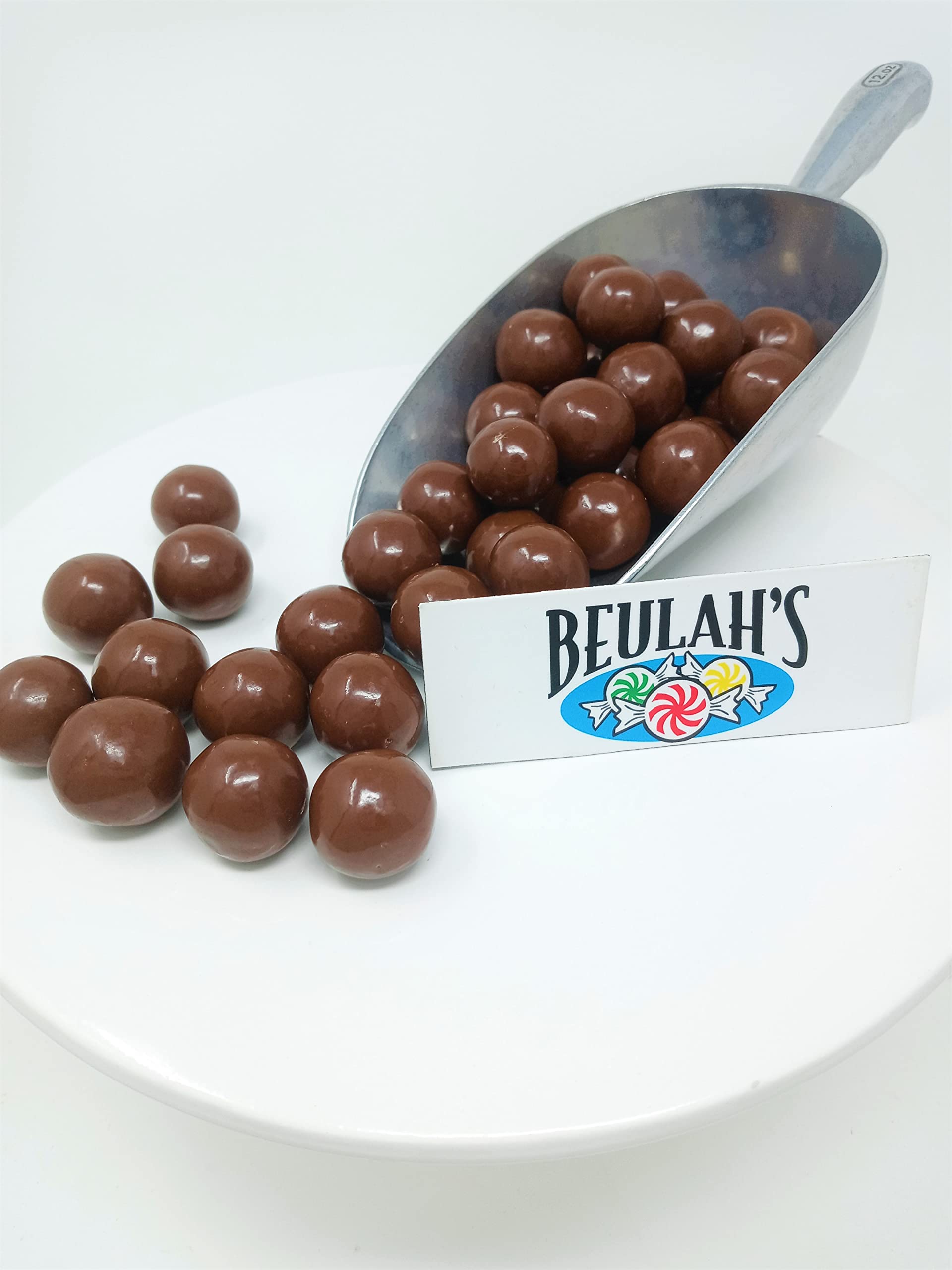 Premium Milk Chocolate Covered Malt Balls - 1 Pound Bulk Candy - Crunchy Chocolate Malt Ball Treats for Parties, Gifts & Movie Nights