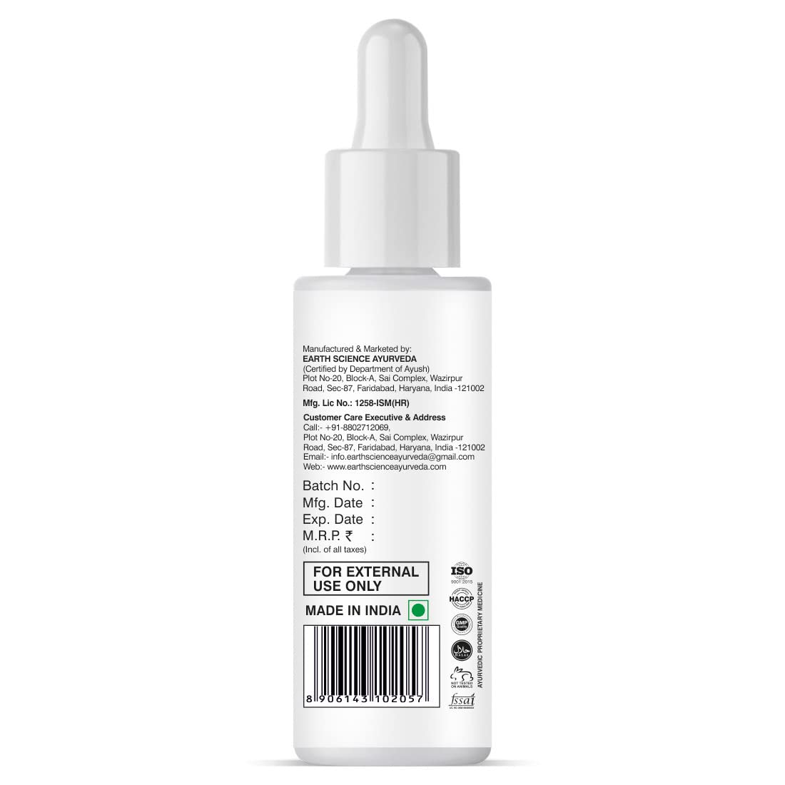 Earth Science Ayurveda 10% Kumkumadi Face Glow Oil with Vitamin E & Licorice Extract - 30ml Anti-Aging Facial Oil for Radiant, Youthful Skin | Day & Night Moisturizer for Dry, Dull Complexion