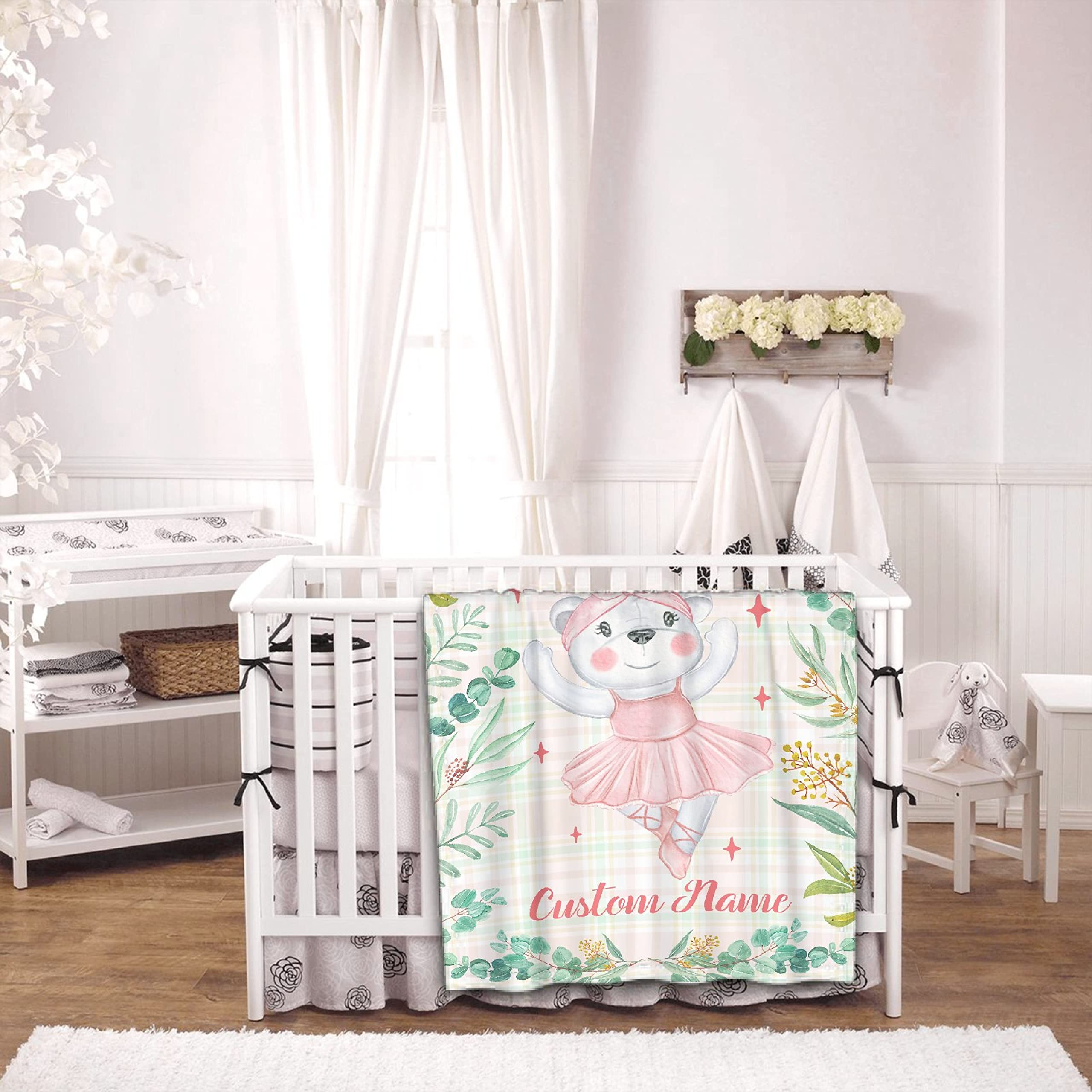 Personalized Baby Blankets with Name - Soft Fleece Throw for Newborns | Nursery & Gift