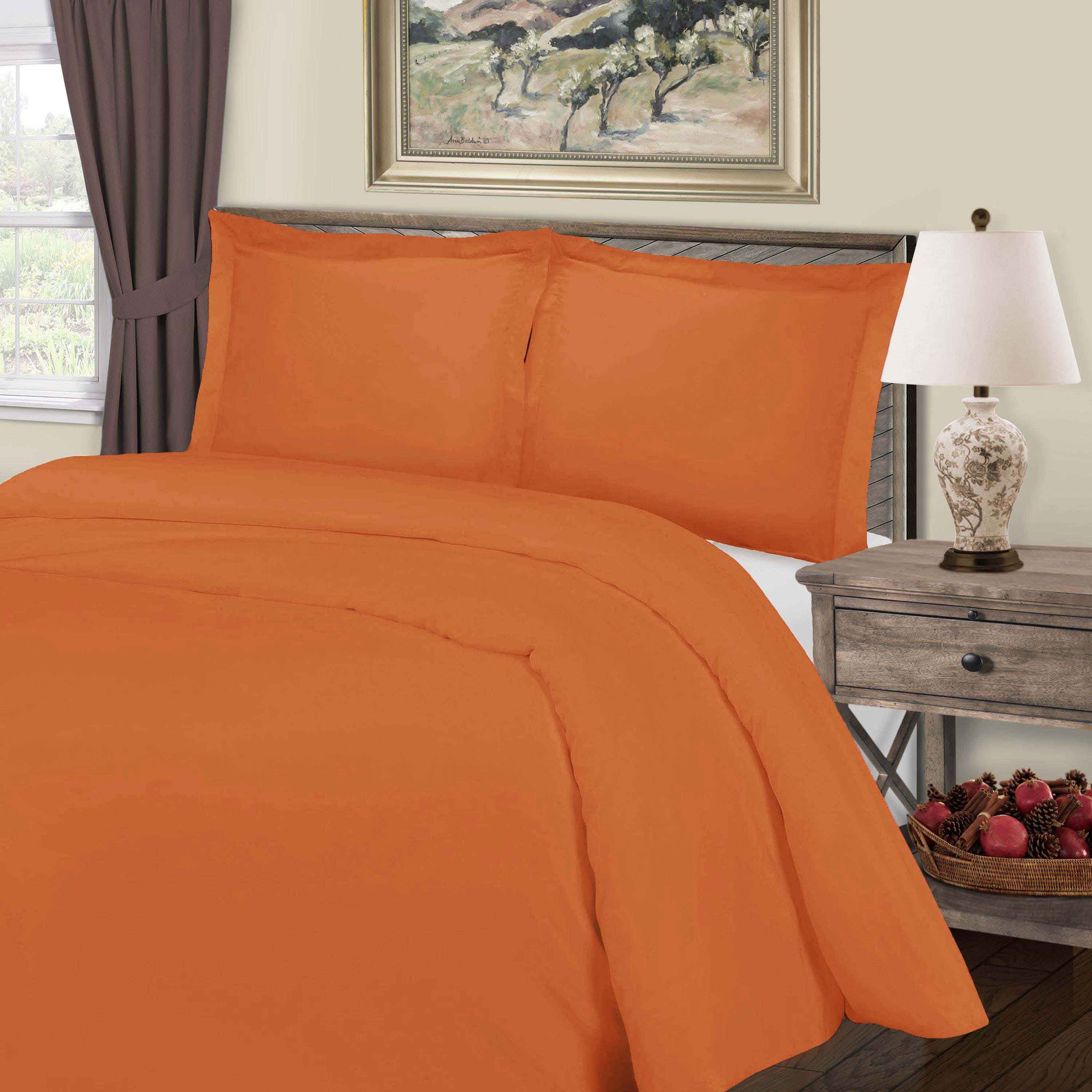 Premium 800 Thread Count Cotton Blend 3-Piece Duvet Cover Set - Soft, Breathable Bedding for Luxury Comfort - Perfect for Master Bedrooms, Guest Rooms & Hotels
