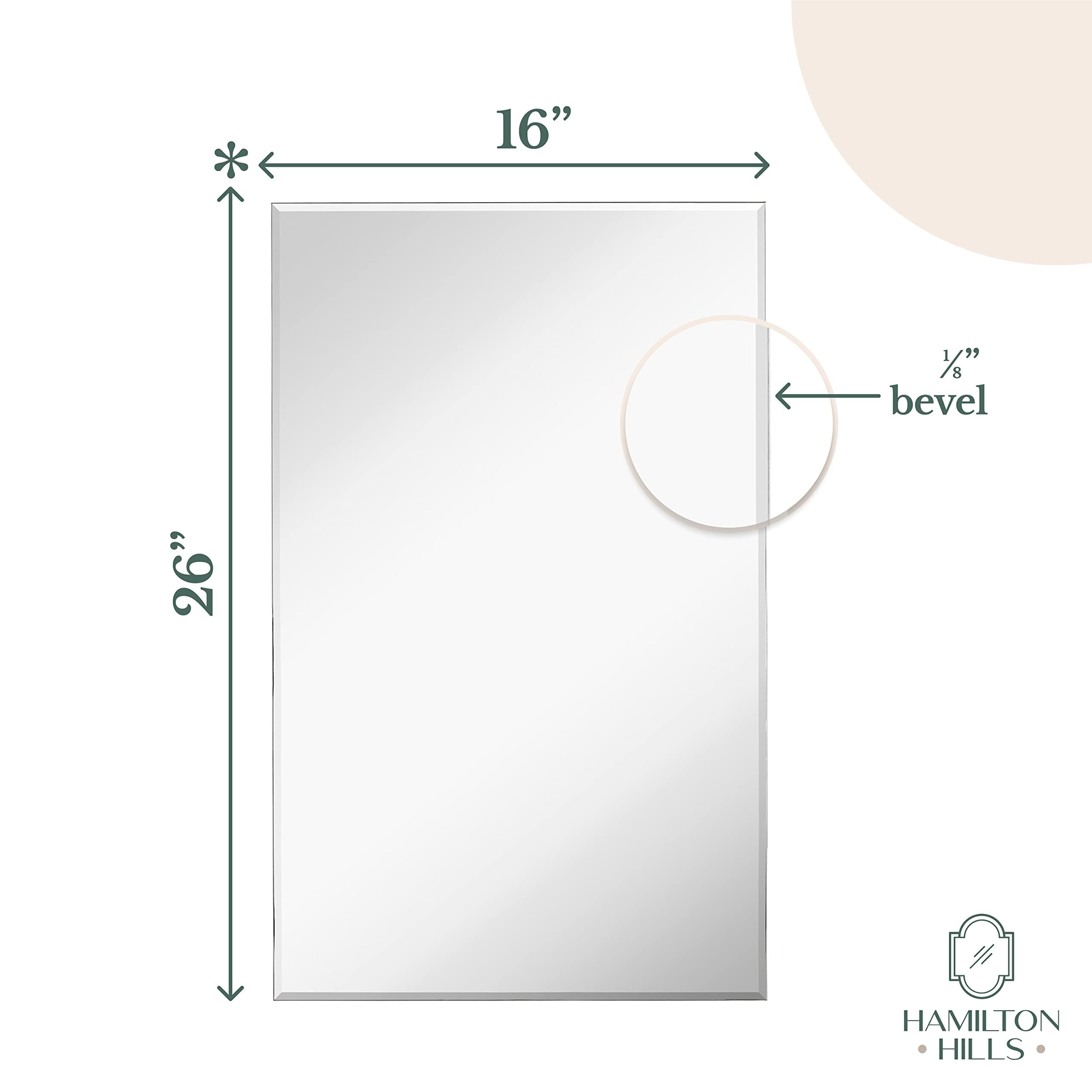 16x26 Inch White Recessed Bathroom Medicine Cabinet with Beveled Mirror - Wall Mounted Farmhouse Style Storage Organizer with Shelves - Perfect for Small Bathrooms, Powder Rooms & Vanity Areas