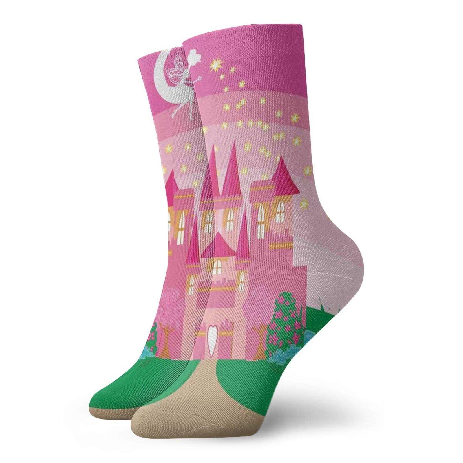 GULTMEE Funky Colorful Cushion Sport Socks - Athletic Cushioned Running Performance Crew Socks for Men & Women - Perfect for Running, Gym Workouts & Casual Wear