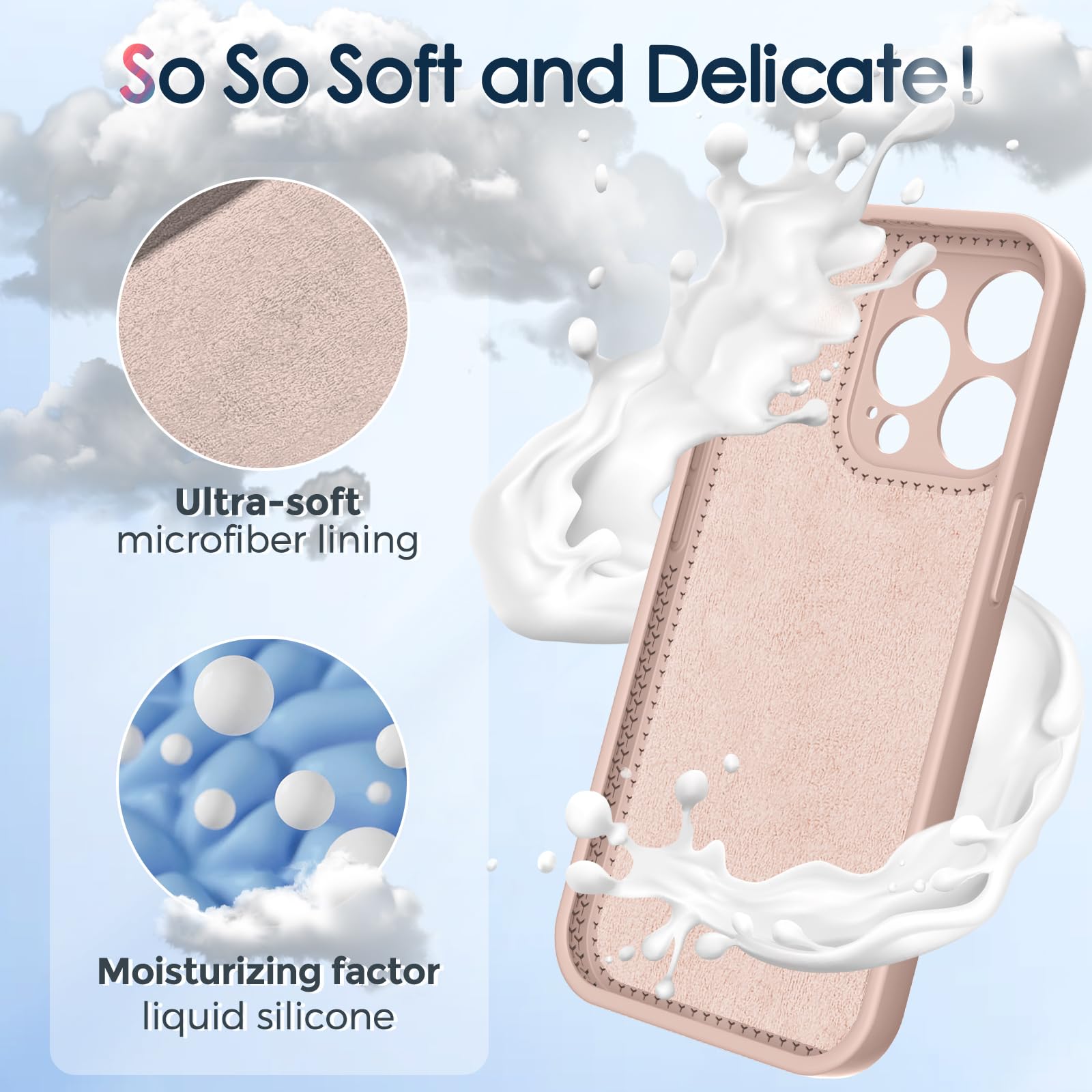 Premium Liquid Silicone iPhone 14 Pro Case with MagSafe Compatibility & Built-in Stand - Ultra Soft Slim Protective Cover for 6.1