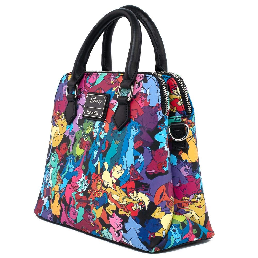 Loungefly x Disney Aristocats Jazzy Cats Crossbody Bag - Stylish Disney Themed Purse for Women, Fashionable Shoulder Bag for Daily Use, Parties, and Disney Trips