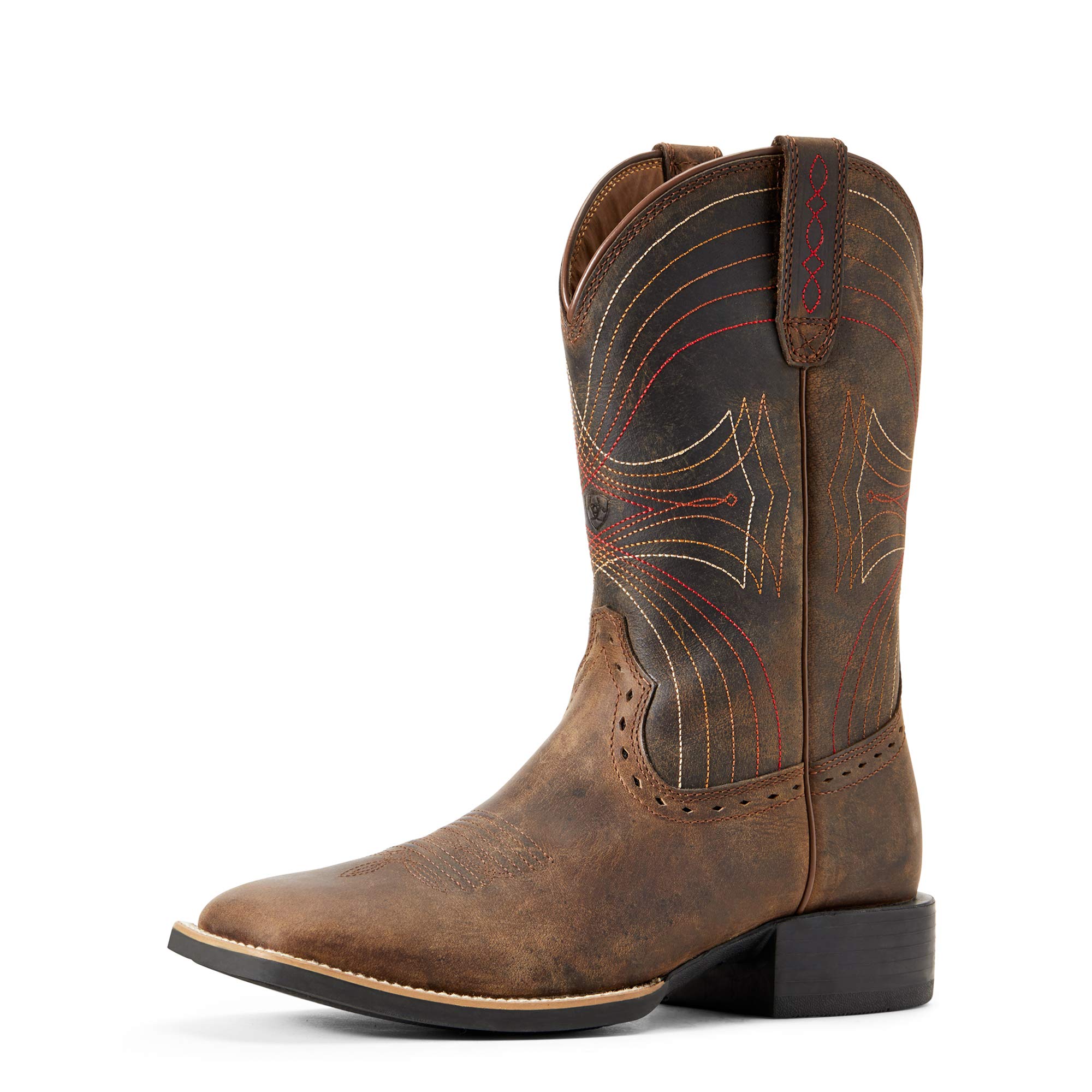 Ariat Men's Sport Wide Square Toe Cowboy Boots - Durable Western Work Boots for Riding, Ranch Work & Outdoor Activities
