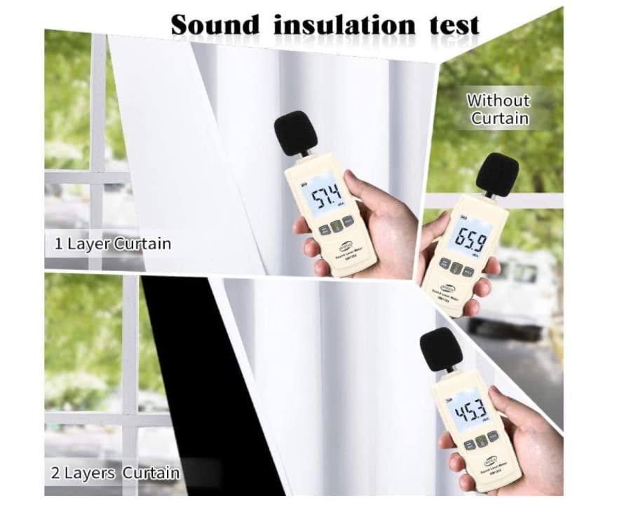 Blackout Curtains for Bedroom - 52x84 Inch Thermal Insulated Window Drapes, Triple Weave Noise Reducing Panels (2 Pack) - Perfect for Nursery, Studio, Hotel & Home Theater Light Blocking