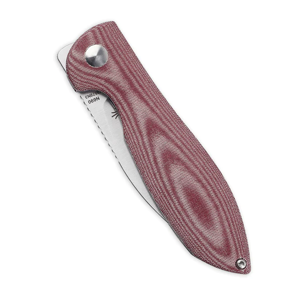 Kizer Infinity Folding Knife - Red Micarta Handle, EDC Pocket Knife for Outdoor, Camping, and Everyday Carry