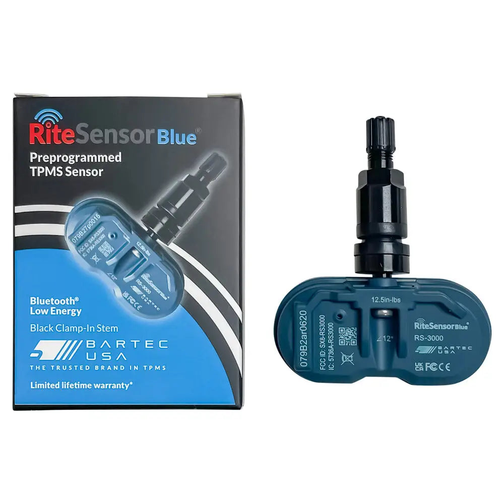 Bartec Rite Sensor Blue - 10 Pack Bluetooth TPMS Sensors for Tesla & Electric Vehicles | Tire Pressure Monitoring System | Easy Installation for Model S/3/X/Y | Road Trip & Daily Commute Safety