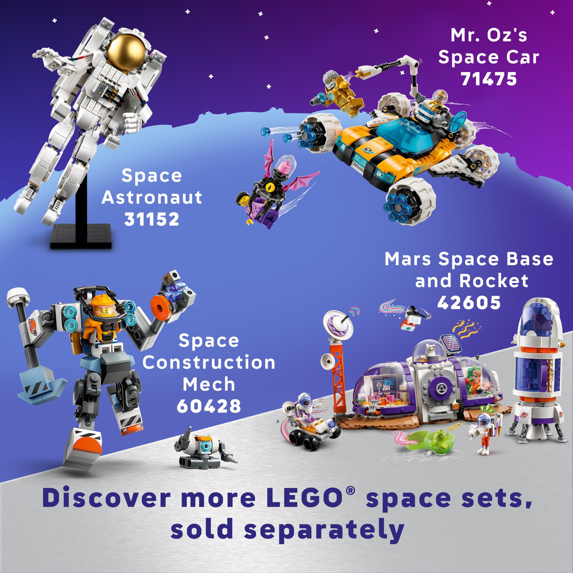 LEGO Classic Creative Space Planets Building Toy Set for Kids Ages 5+ | 11037 Pieces with Alien, Rocket Ship & Glow-in-The-Dark Bricks | STEM Educational Gift for Boys & Girls | Perfect for Birthday Presents & Space-Themed Playtime