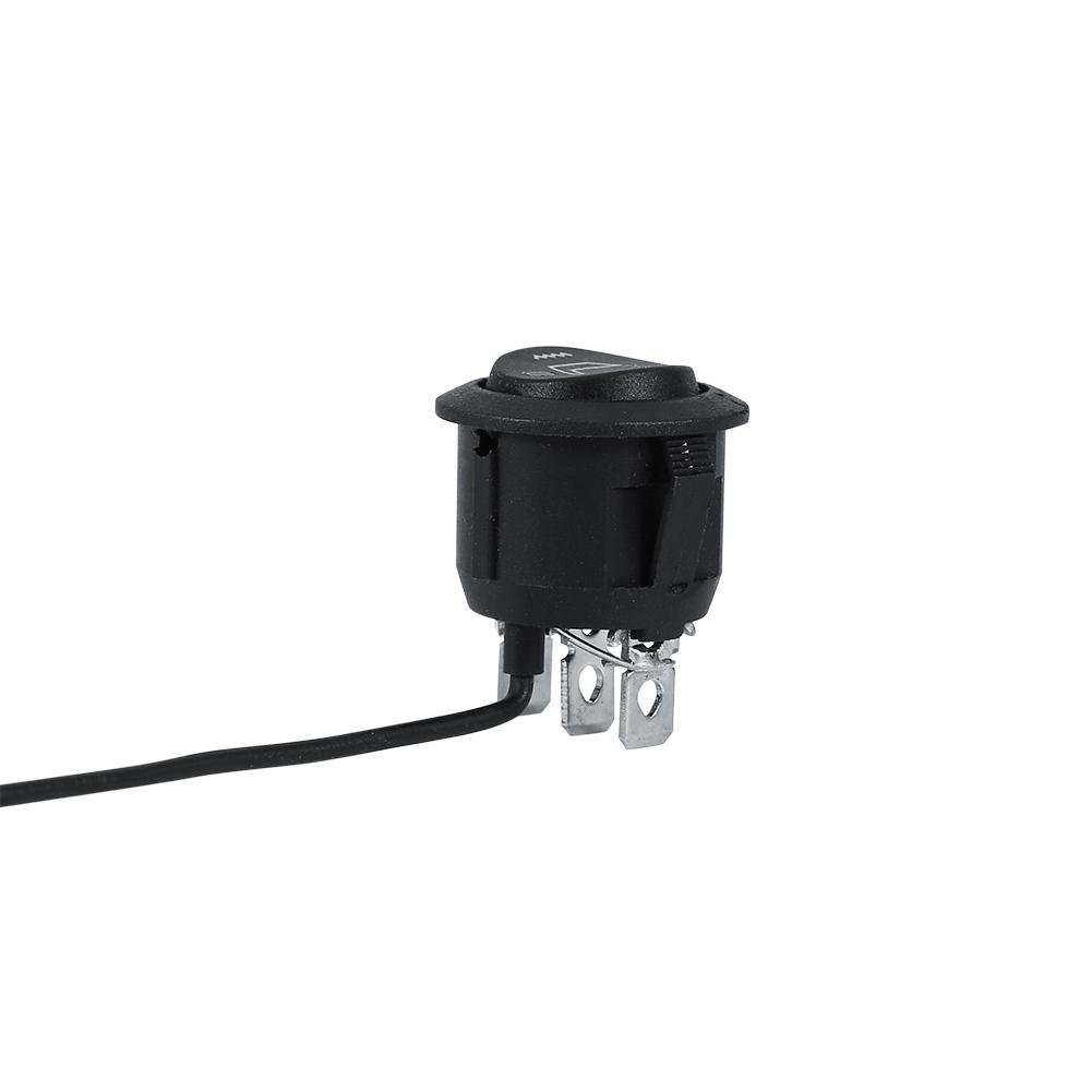 Universal 12V 3-Pin Car Seat Heater Switch - Round High/Low/Off Control for Heated Seats | Perfect for Winter Driving & Vehicle Comfort Upgrades