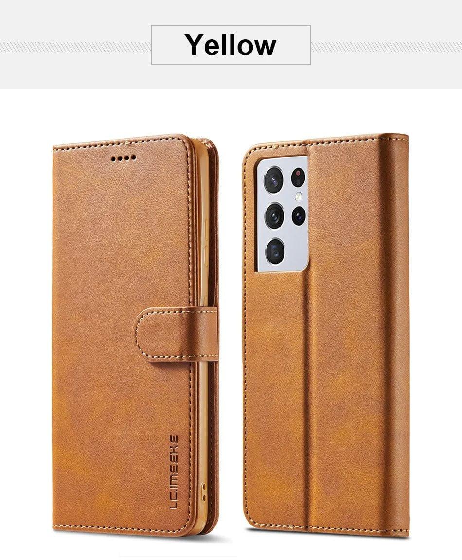 Samsung Galaxy S24 Plus Vegan Leather Wallet Case - Slim Protective Cover with Card Slots for Credit Cards & ID - Perfect for Daily Use, Travel, and Business