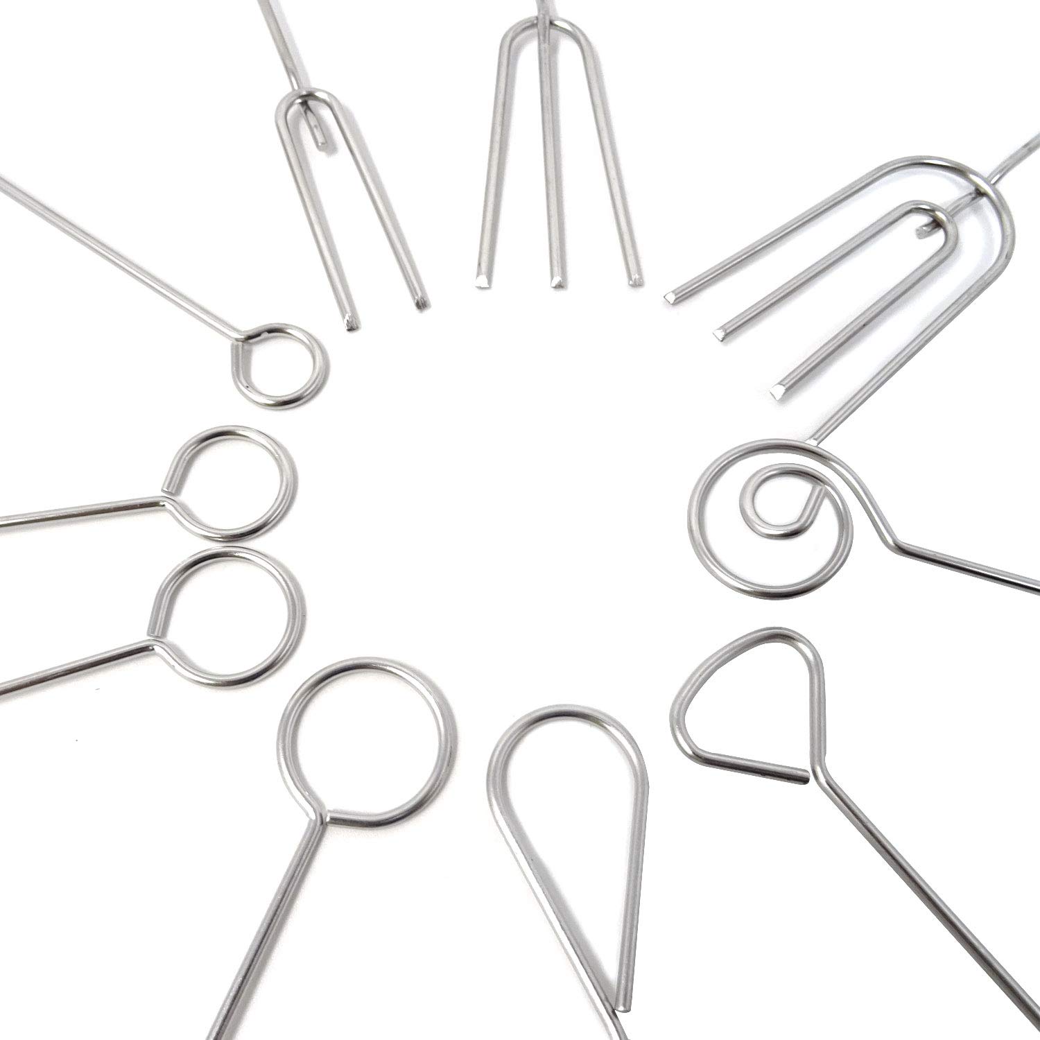 10PCS Stainless Steel Chocolate Candy Dipping Forks - Professional Fondue Forks Set for Baking, Dessert Making & Candy Dipping - Perfect for Parties, Weddings & Home Kitchen Use