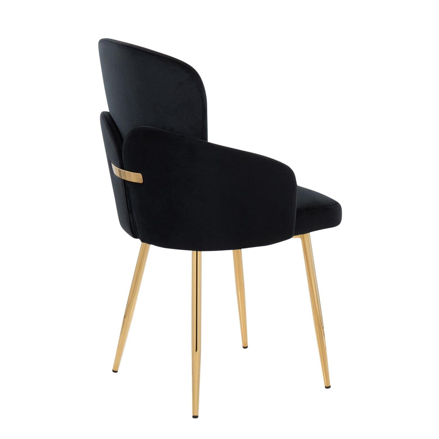 LumiSource Dahlia Upholstered Dining Chairs Set of 2 - Modern Kitchen Chairs for Dining Table - Comfortable Contemporary Seating for Home, Restaurant & Office Use