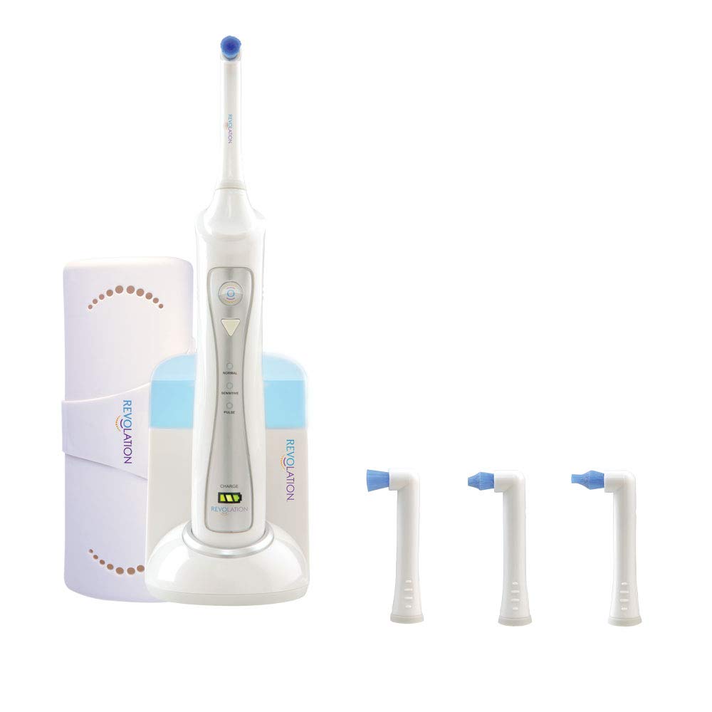 360° Rotating Electric Toothbrush with UV Sanitizer - Smart Oral Care for Whitening Teeth & Gum Health - Perfect for Travel, Home & Office Use