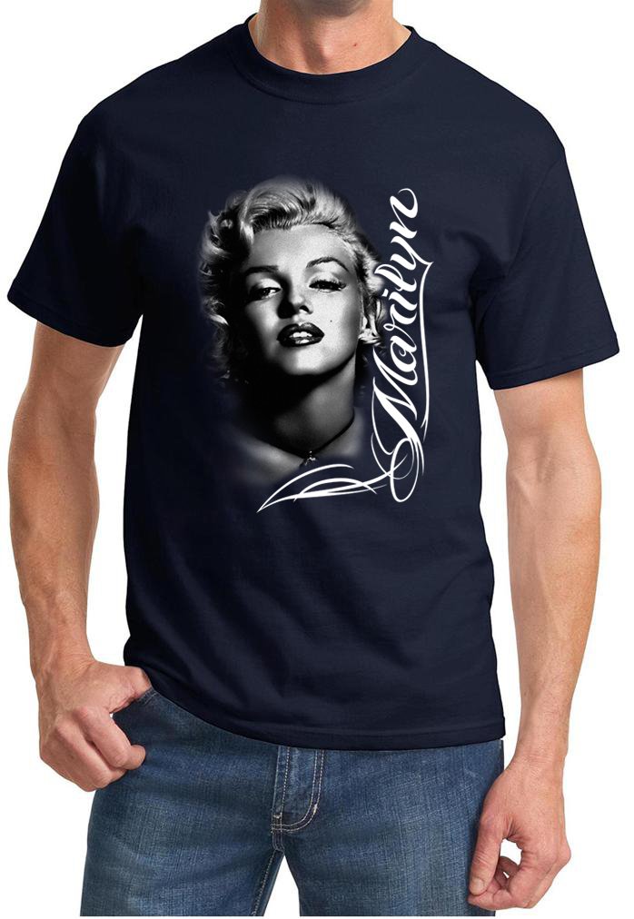 Vintage Marilyn Monroe Black & White Portrait T-Shirt - Classic Retro Tee for Women, Men - Casual Wear, Gift Idea, Pop Culture Fashion