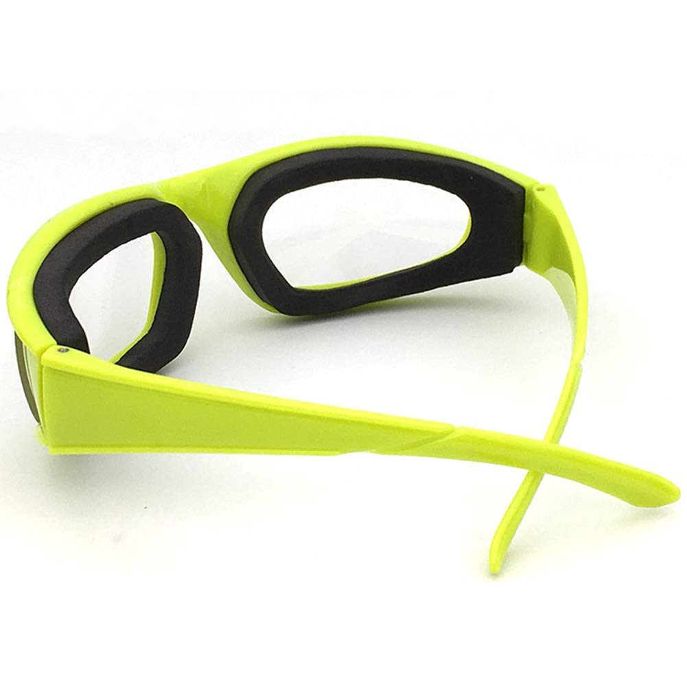 2 Pcs Tear-Free Onion Goggles - Kitchen, Grilling & Cooking Safety Goggles, Dustproof Design in Black & Green for Eye Protection During Food Prep and Outdoor Activities