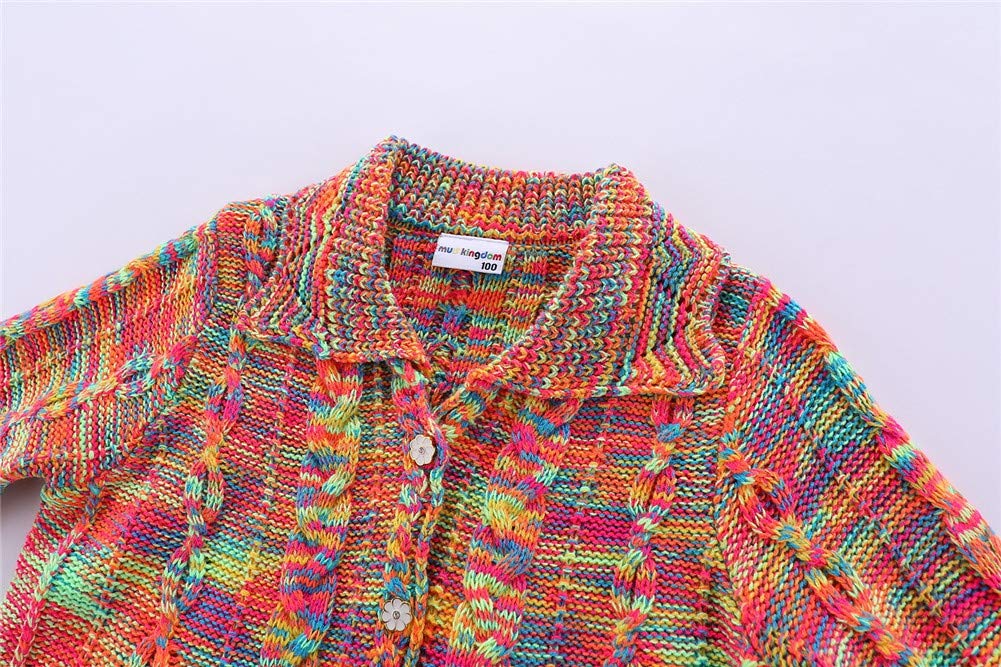 Mud Kingdom Girls Cardigan Sweaters - Cute Button Up Knit Cardigan for Toddlers & Kids | Perfect for School, Playdates & Fall Fashion