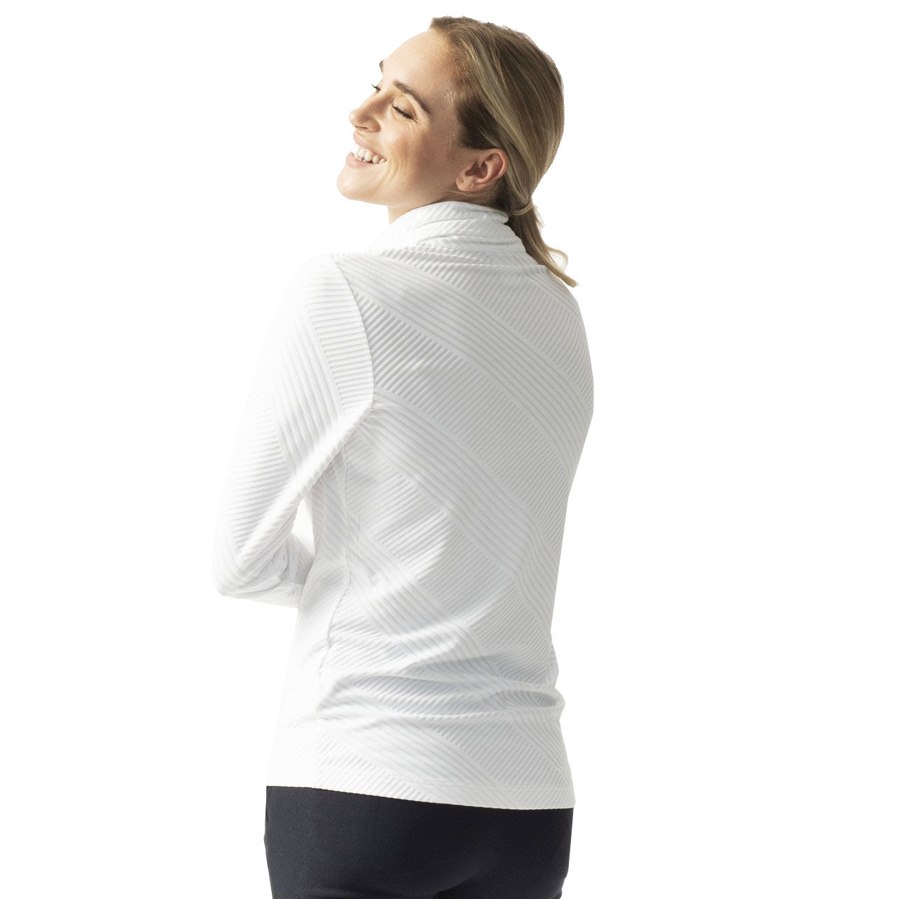 Women's Golf 1/2 Zip Roll Neck Pullover - Breathable Moisture-Wicking Sports Top for Daily Training & Outdoor Activities