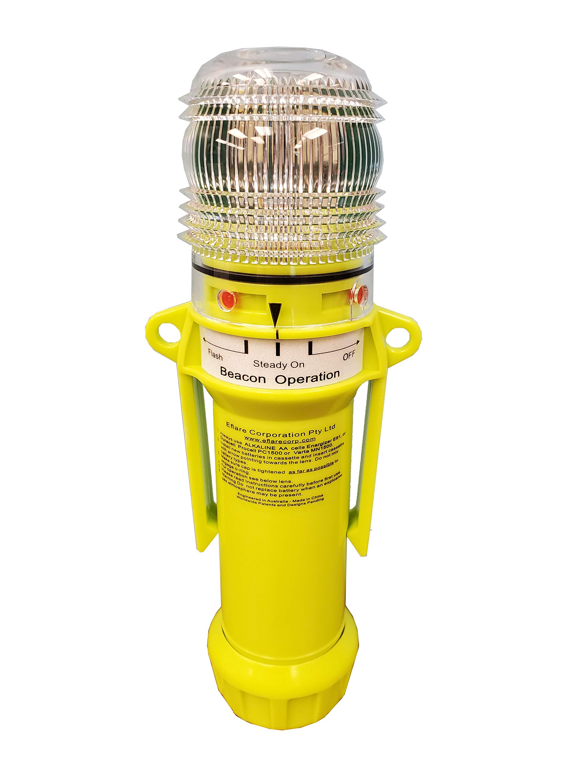 E-Flare Safety Beacon AT290 - Red LED Emergency Light for Roadside, Marine & Outdoor Safety - High Visibility Warning Light for Cars, Trucks & Boats