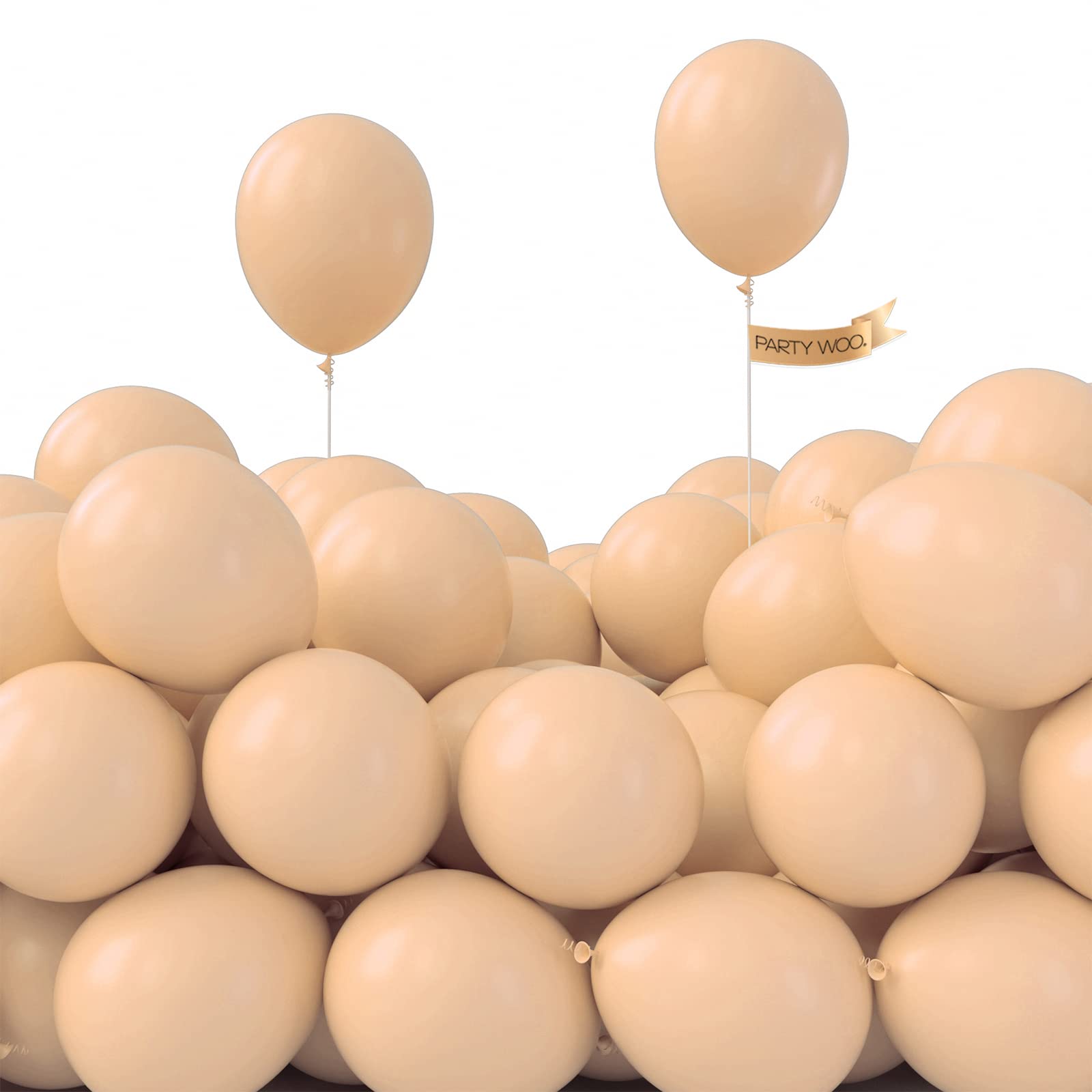 50 Pack 5 Inch Nude Balloons - Boho Apricot & Beige Balloons for Party Decor, Balloon Garland & Arch | Perfect for Birthday Parties, Baby Showers & Wedding Decorations | Elegant Neutral Balloons for Home & Event Decor