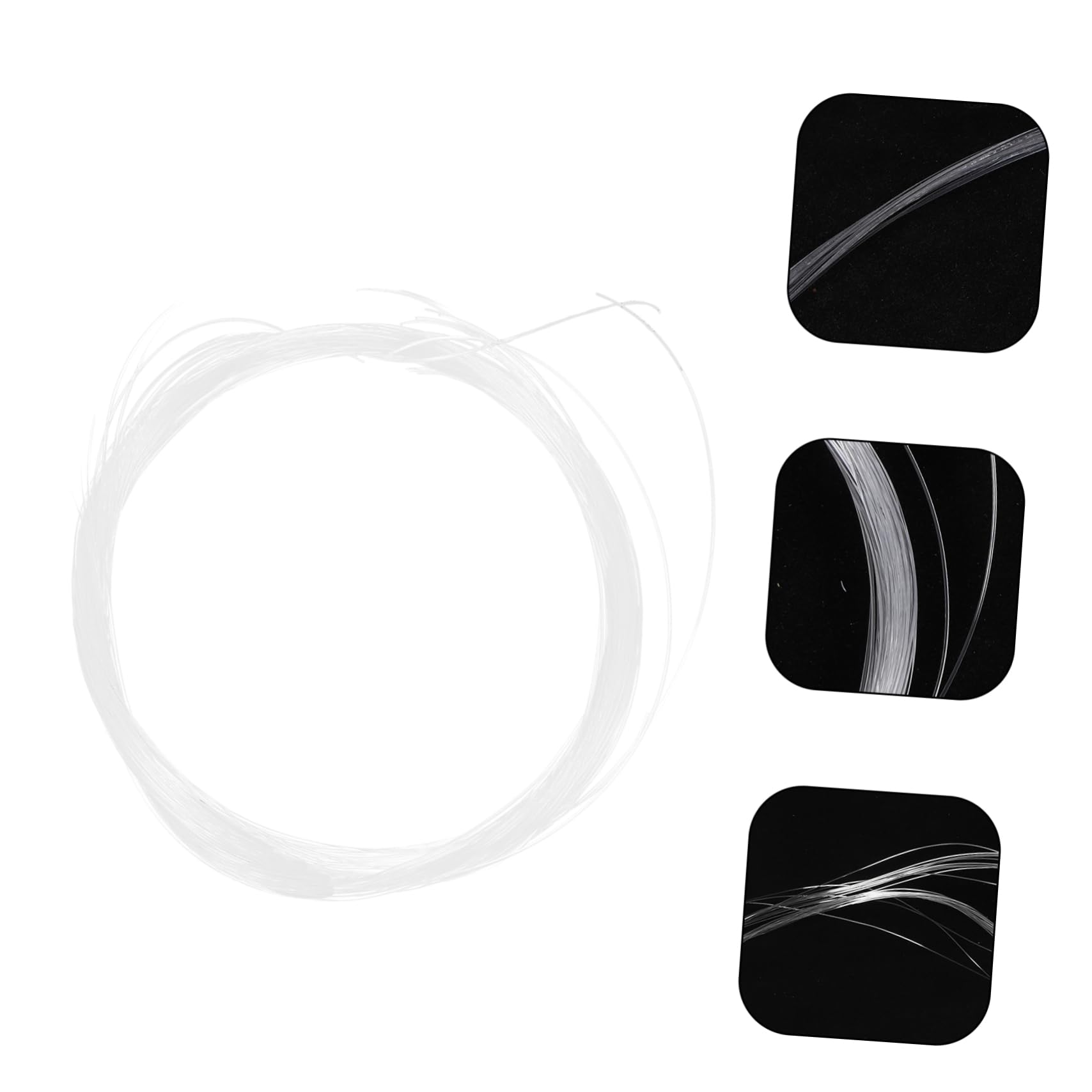 CLISPEED Glasses Repair Cord - 1 Roll Nylon Temple Accessories String for Half Frame Glasses Fixing & Replacement - Perfect for Eyewear Maintenance, DIY Repairs, and Securing Loose Glasses