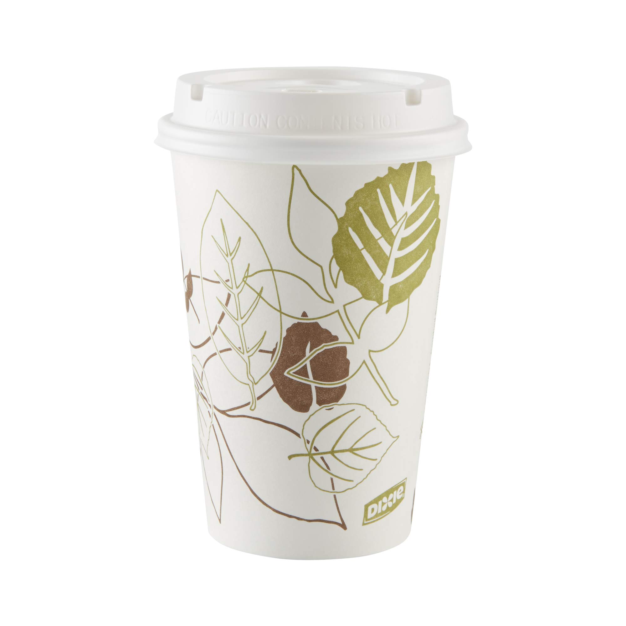 Georgia-Pacific Dixie 16 oz Disposable Paper Hot Coffee Cups - 50 Cups Per Sleeve, 20 Sleeves Per Case (2346PATH) - Perfect for Offices, Cafes, and Catering Events
