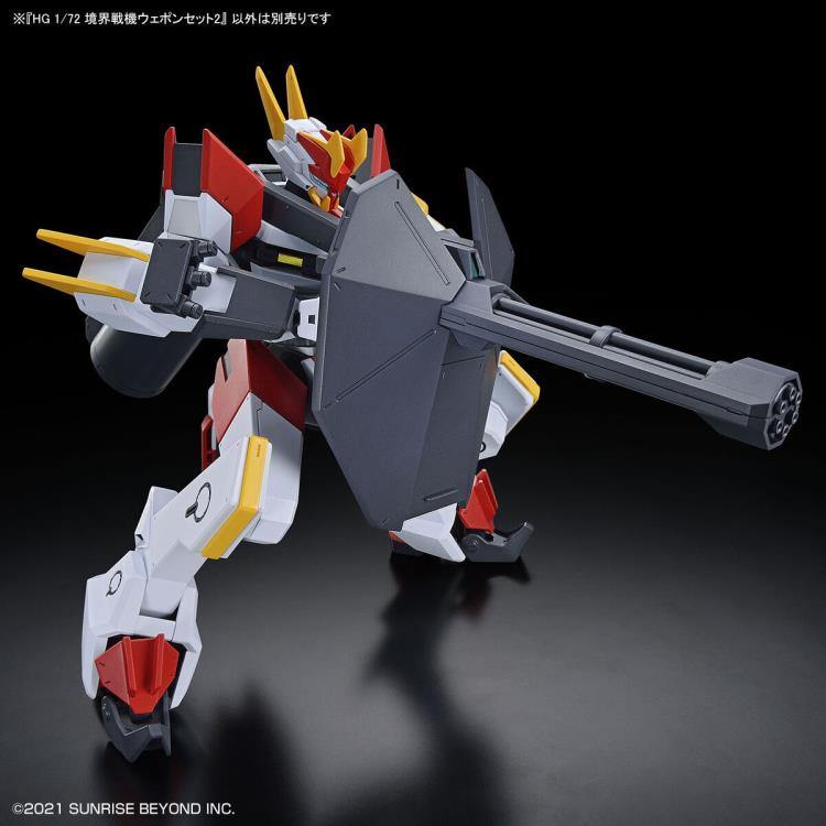 Bandai HG 1/72 Kyoukai Senki Amaim Warrior at the Borderline Weapon Set 2 Model Kit - Anime Action Figure Building Set for Collectors & Hobbyists - Perfect for Display, Gifts & DIY Projects