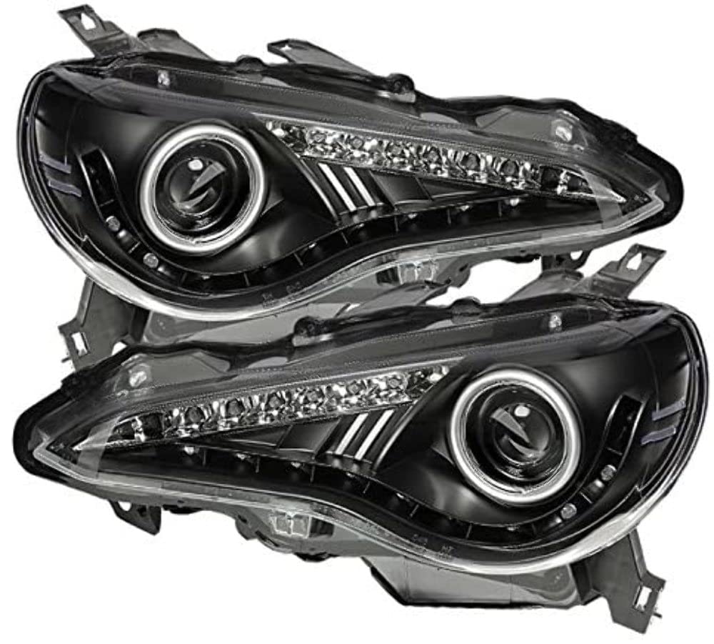 Spyder Auto 5075475 Projector Style Headlights - Black/Clear - High Performance LED Headlights for Improved Night Visibility - Perfect for Jeep Wrangler & Off-Road Adventures