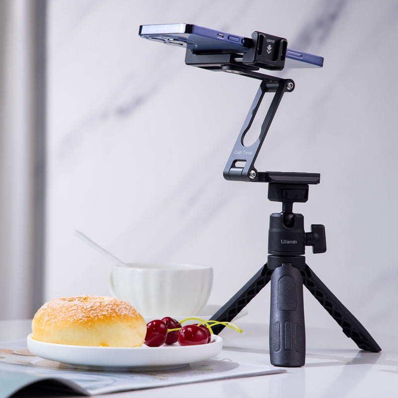 Ulanzi HP004 Crab Phone Mount 3042 - Adjustable Universal Smartphone Holder for Vlogging, Photography & Video Recording - Perfect for Travel, YouTube, TikTok & Live Streaming