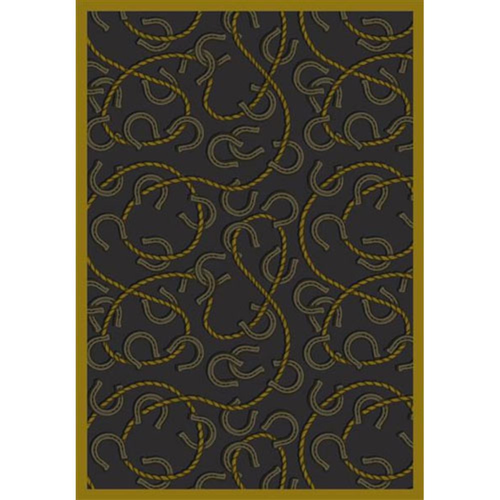 Joy Carpets Kaleidoscope Rodeo Whimsical Area Rugs - Federal Blue | Non-Slip Kids Playroom Rug, Durable Nursery & Bedroom Carpet for Home Decor