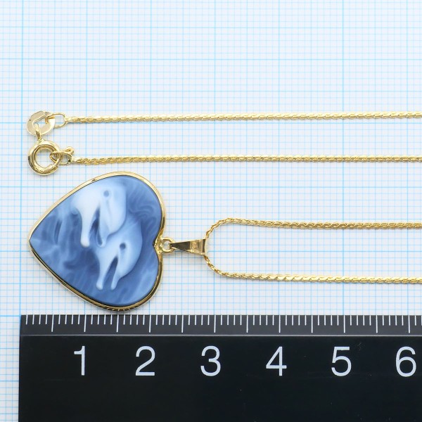 18K Yellow Gold Stone Cameo Necklace - Vintage Elegant Pendant for Women | Perfect for Weddings, Anniversaries & Special Occasions