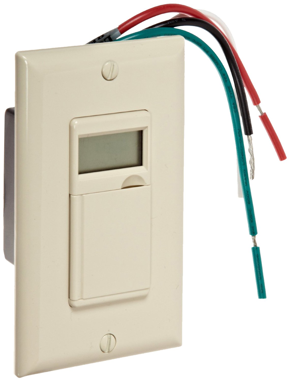Morris Products 80510 7-Day Heavy Duty In-Wall Digital Timer Switch, Ivory - Perfect for Home Automation, Lighting Control & Energy Savings