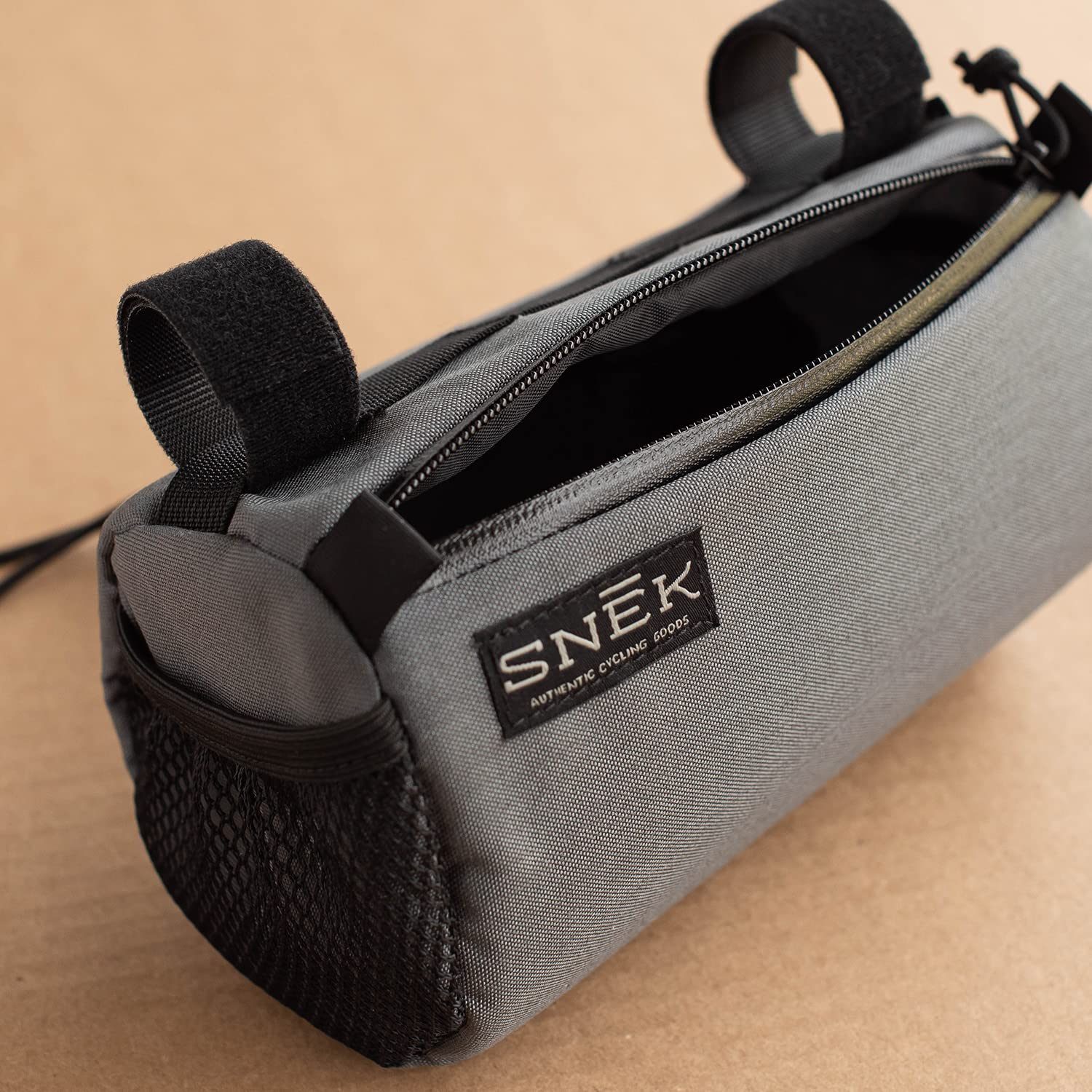 Snēk Cycling Stache Handlebar Bag - Waterproof Bike Handlebar Bag for Road & Mountain Bikes - Perfect for Commuting, Touring & Adventure Cycling