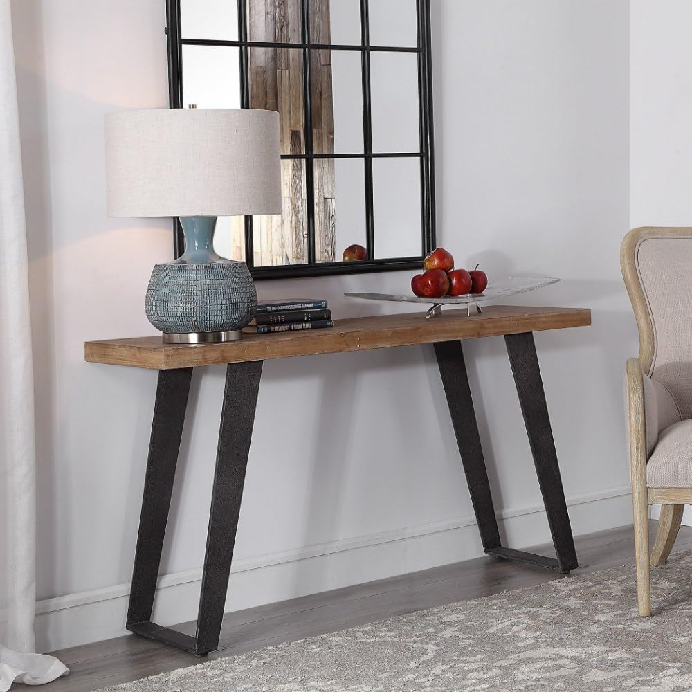 55 Inch Console Table - Modern Entryway Sofa Table with 55